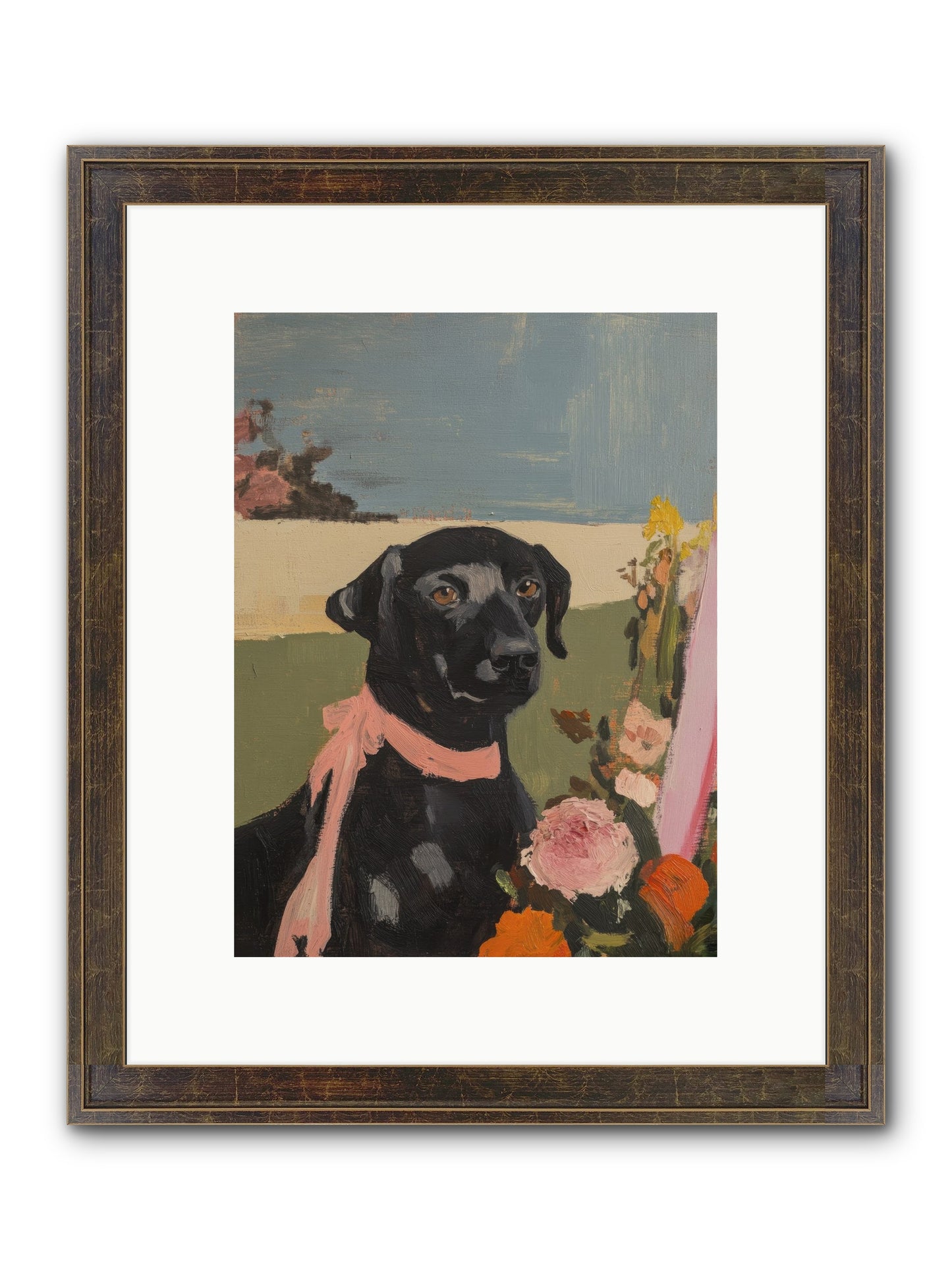 Aunt Bee Framed Print - Slimwoods Black/Gold 9x12