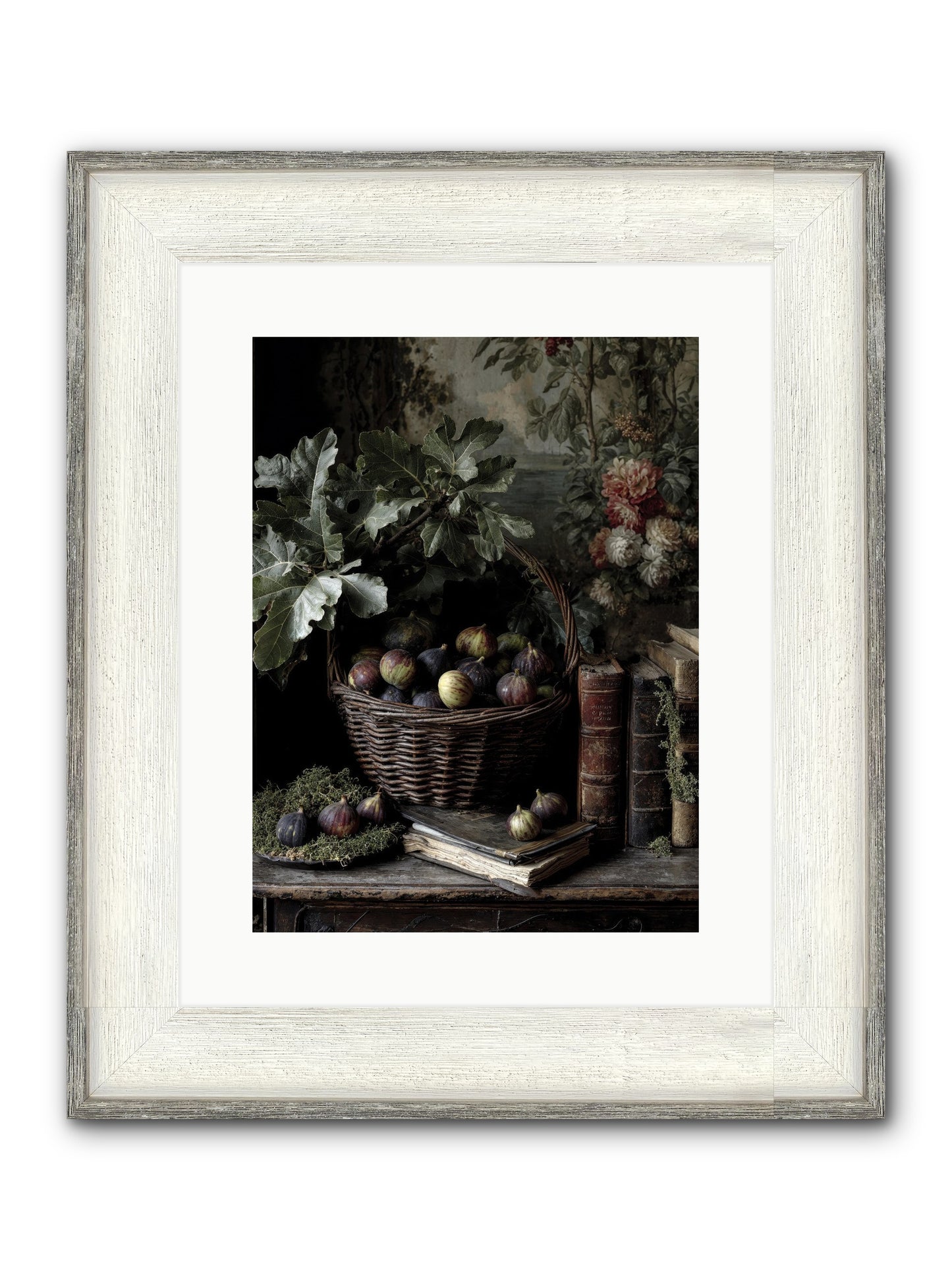 Aurelius Framed Print - Driftwood White 12x16
