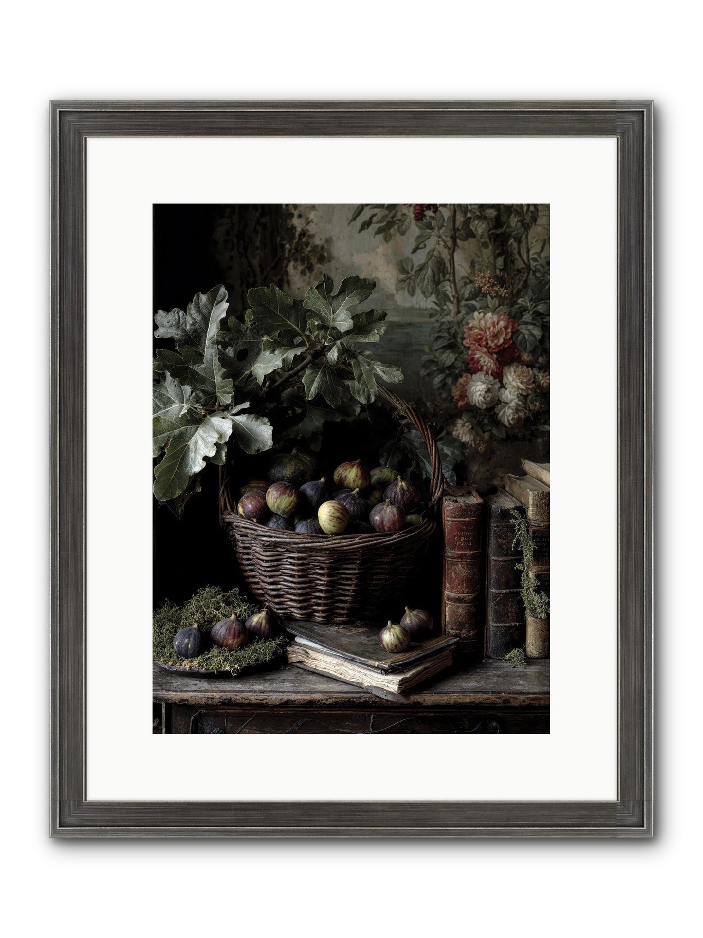 Aurelius Framed Print - Slimwoods Black/Silver 12x16
