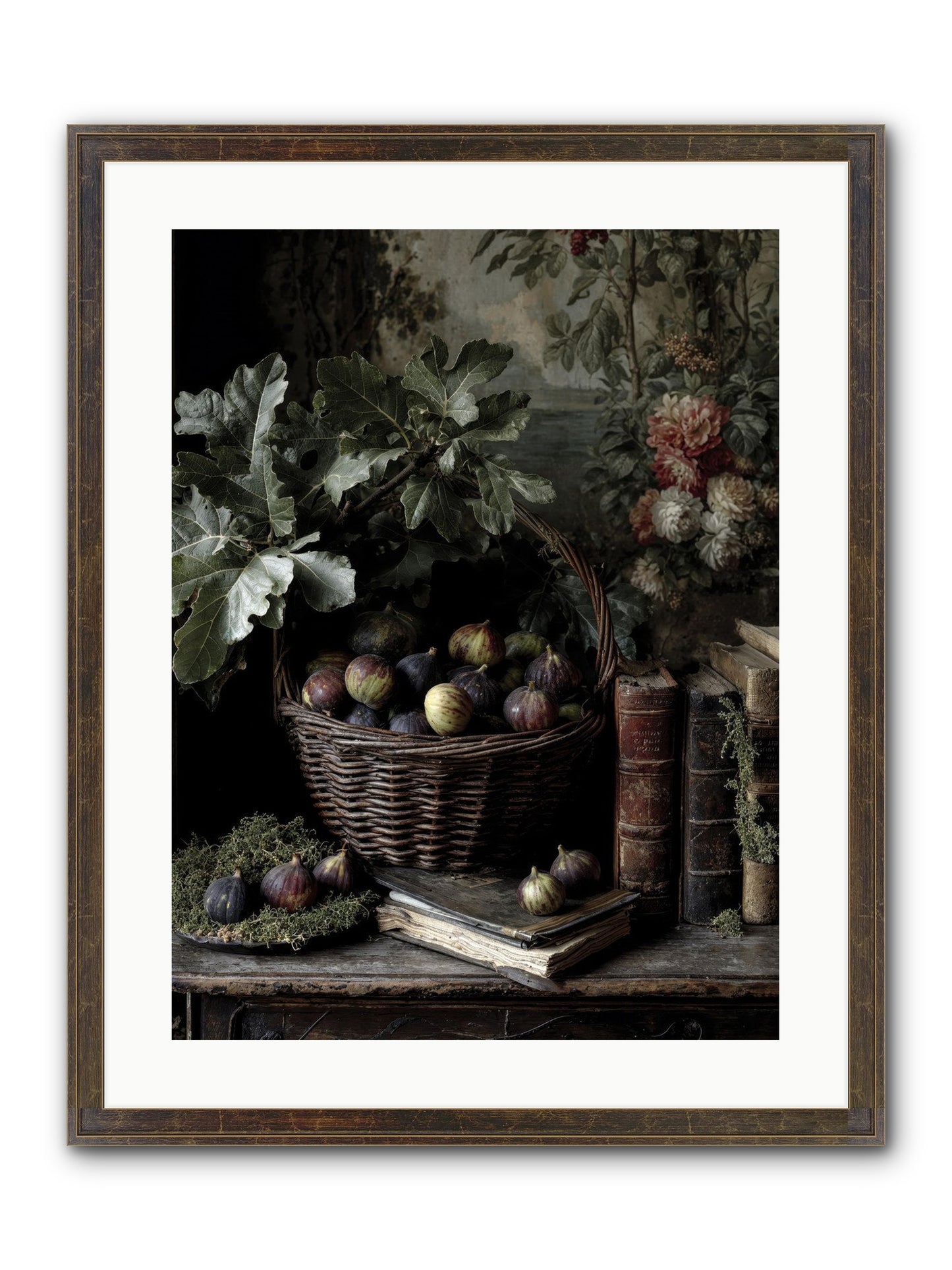Aurelius Framed Print - Slimwoods Black/Gold 18x24