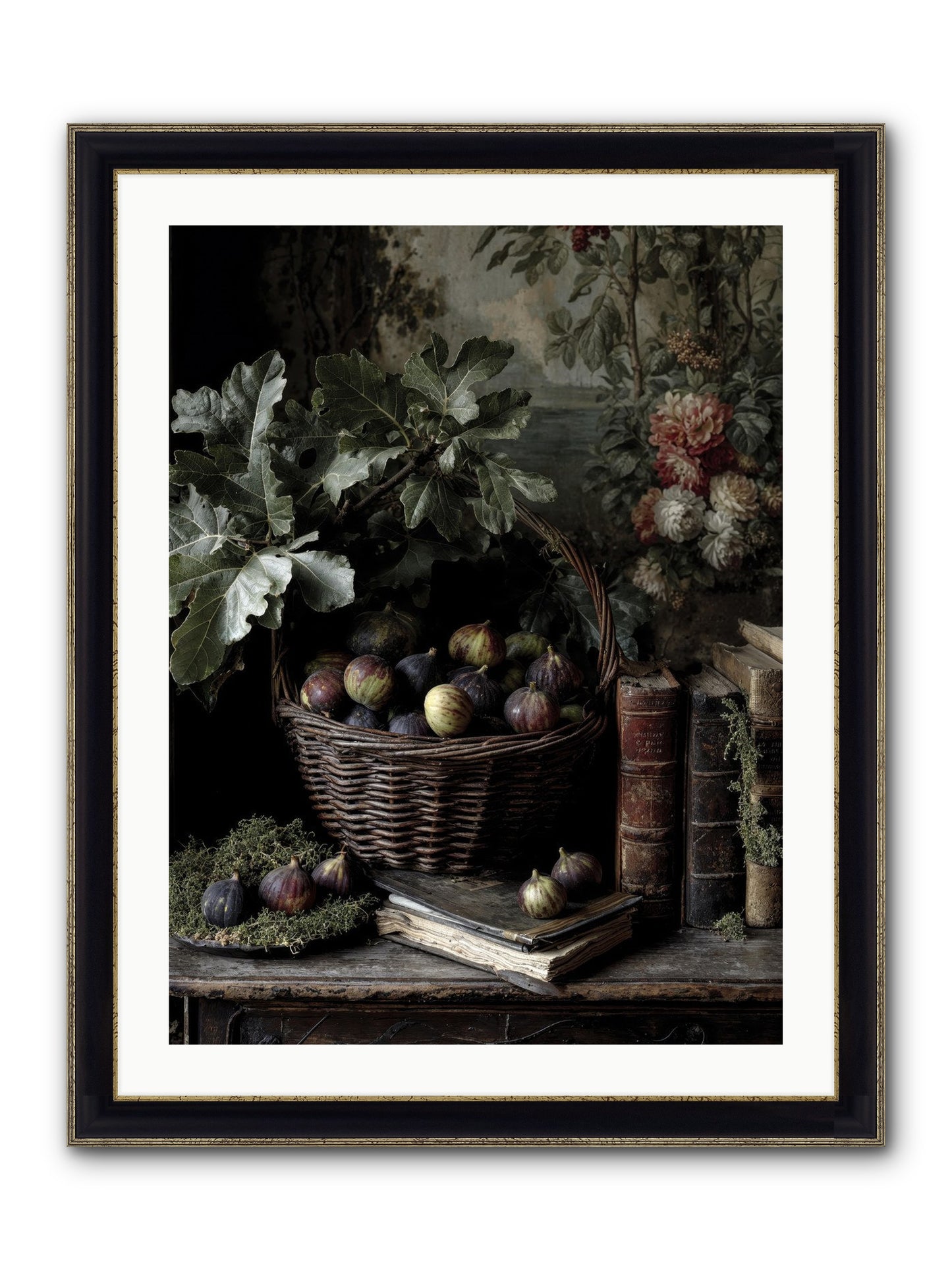 Aurelius Framed Print - Black & Gold 24x32