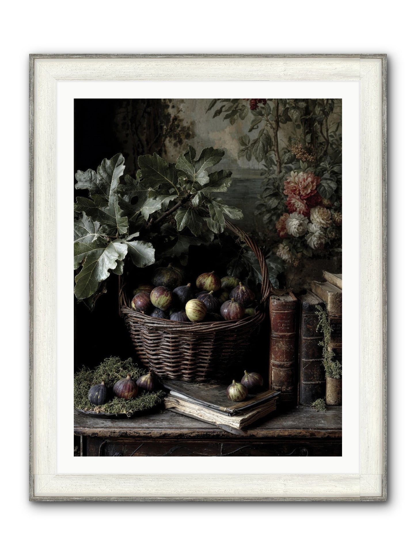 Aurelius Framed Print - Driftwood White 30x40