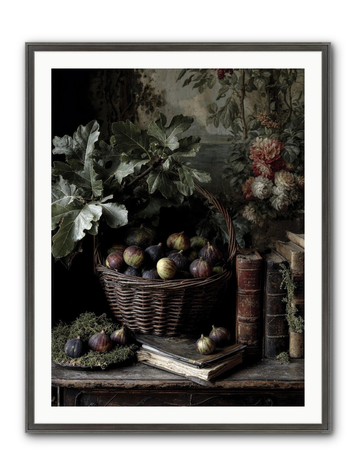 Aurelius Framed Print - Slimwoods Black/Silver 30x40