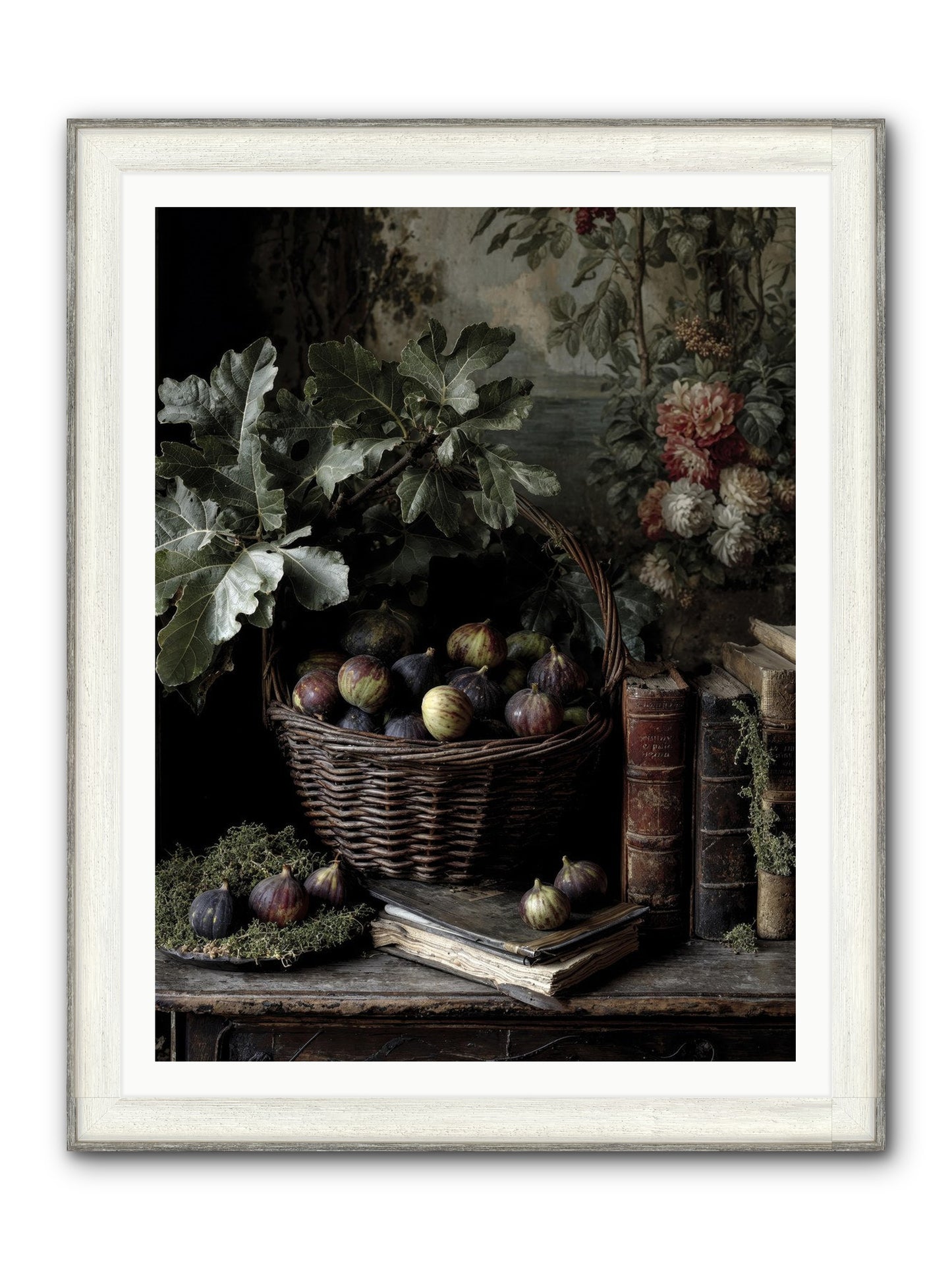 Aurelius Framed Print - Driftwood White 36x48