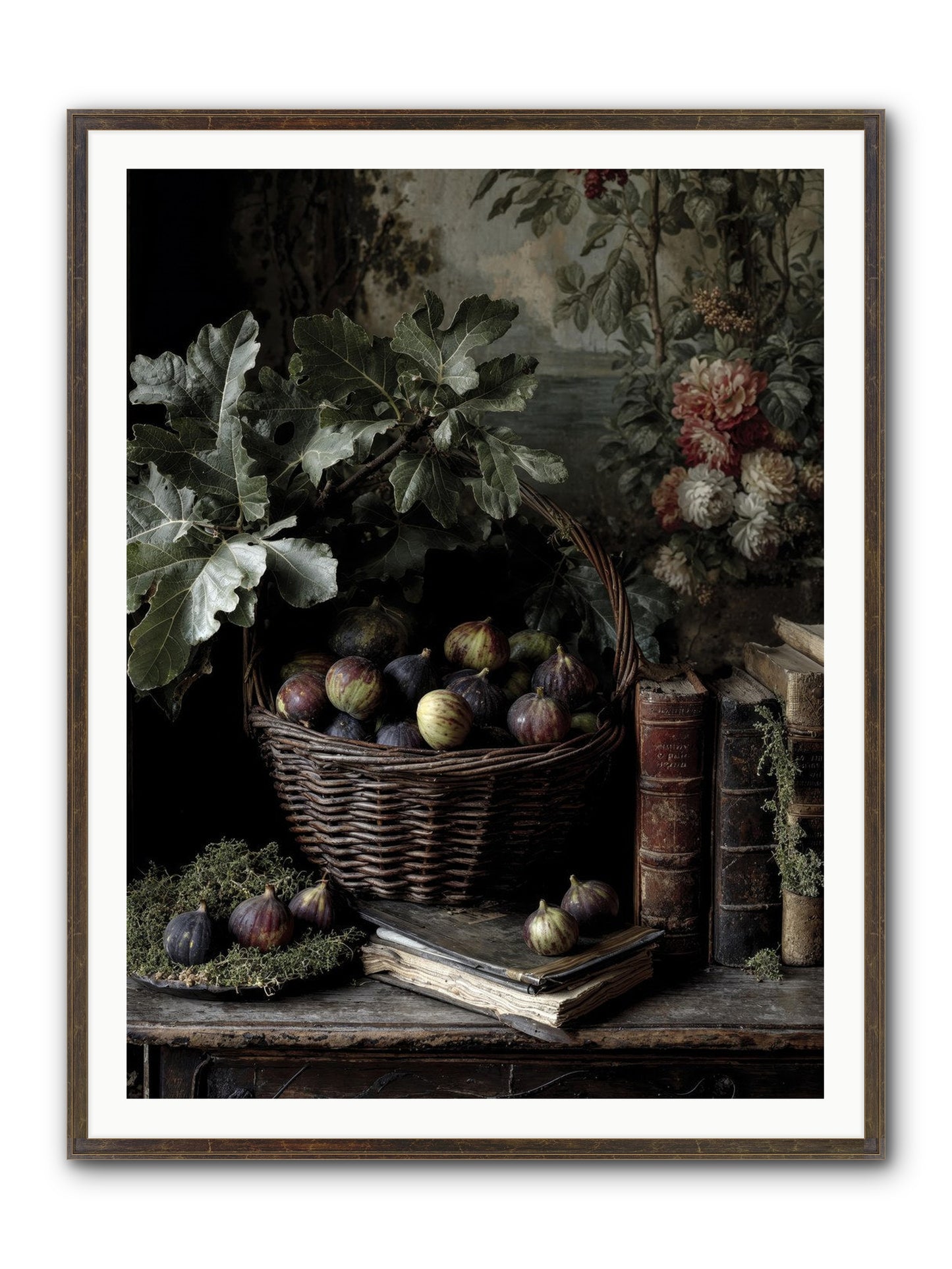 Aurelius Framed Print - Slimwoods Black/Gold 36x48