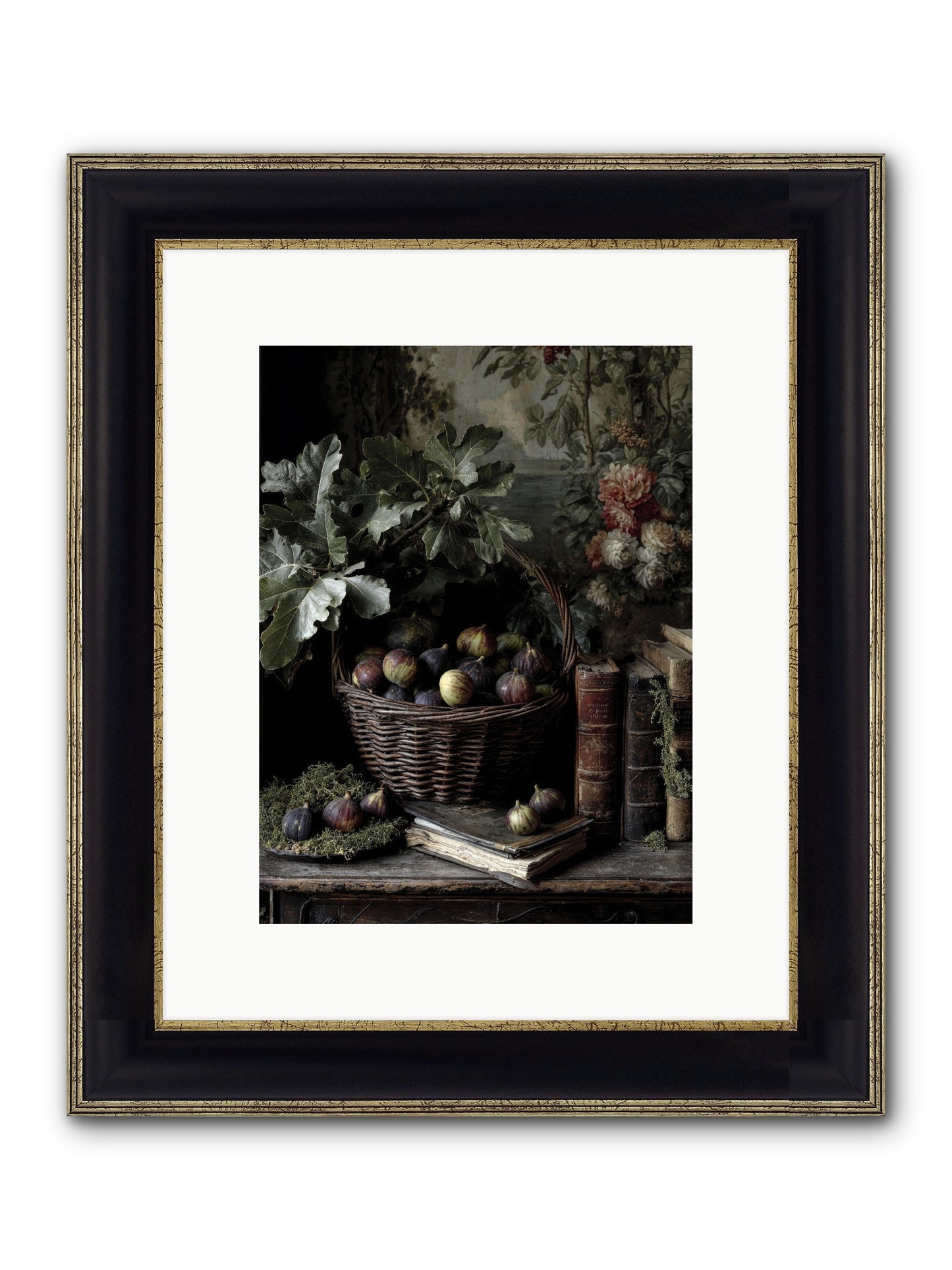 Aurelius Framed Print - Black & Gold 9x12