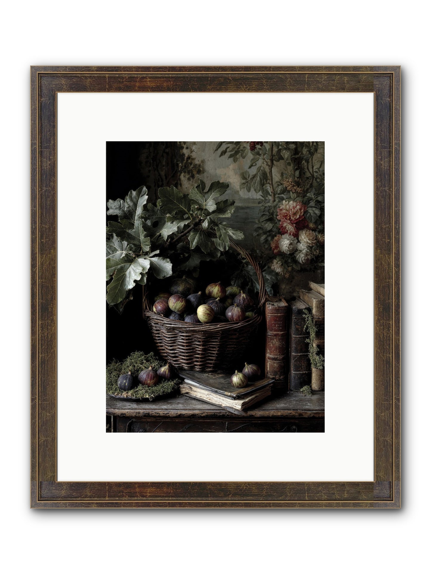 Aurelius Framed Print - Slimwoods Black/Gold 9x12