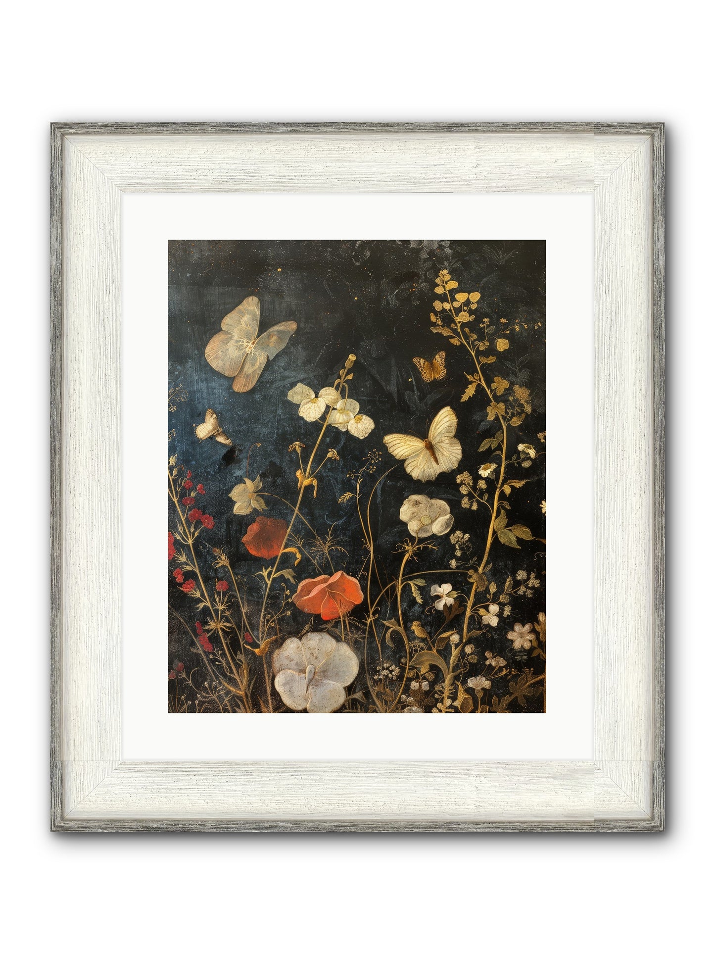 Austen's Garden Framed Print - Driftwood White 16x20