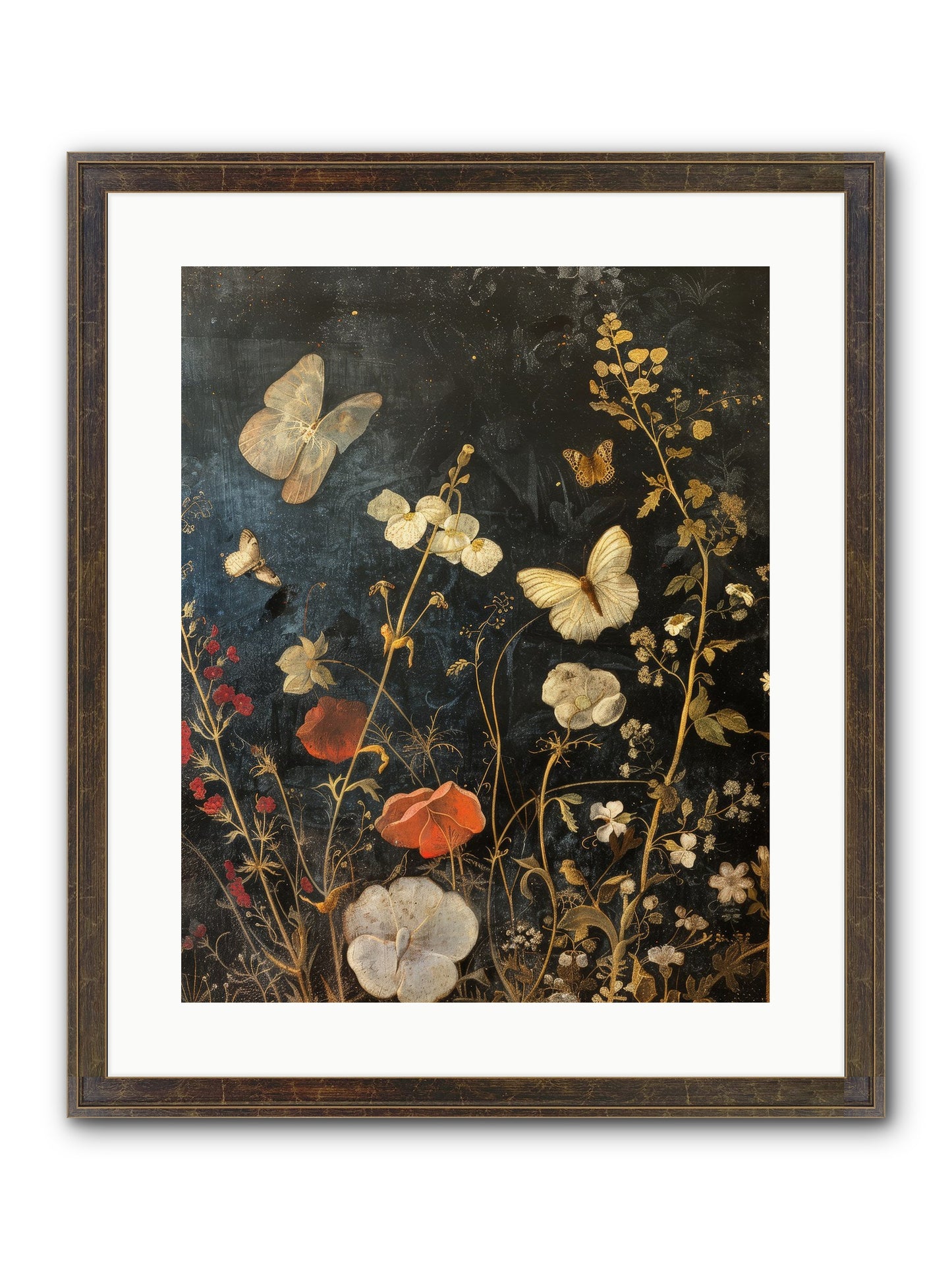 Austen's Garden Framed Print - Slimwoods Black/Gold 16x20