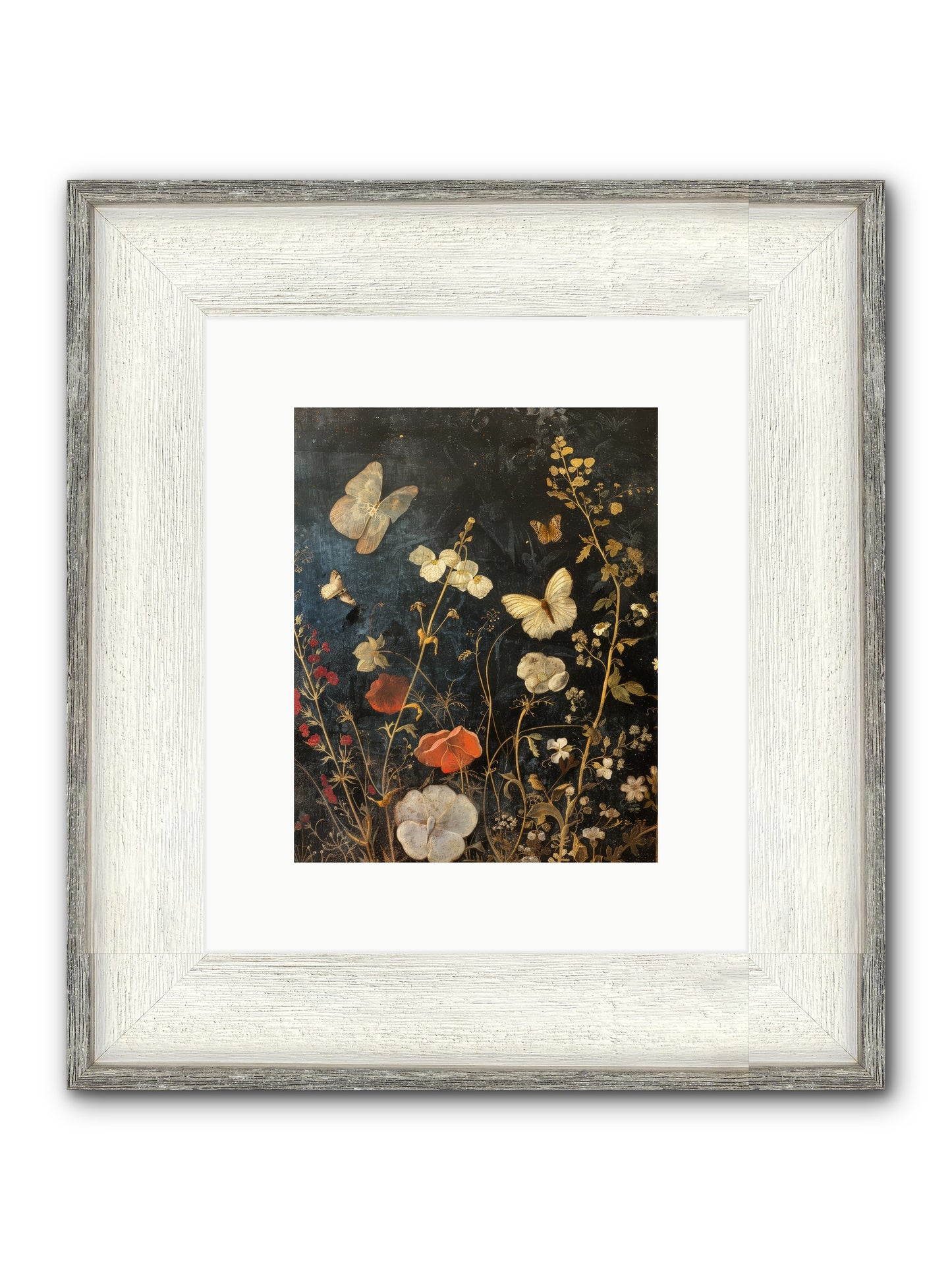 Austen's Garden Framed Print - Driftwood White 8x10