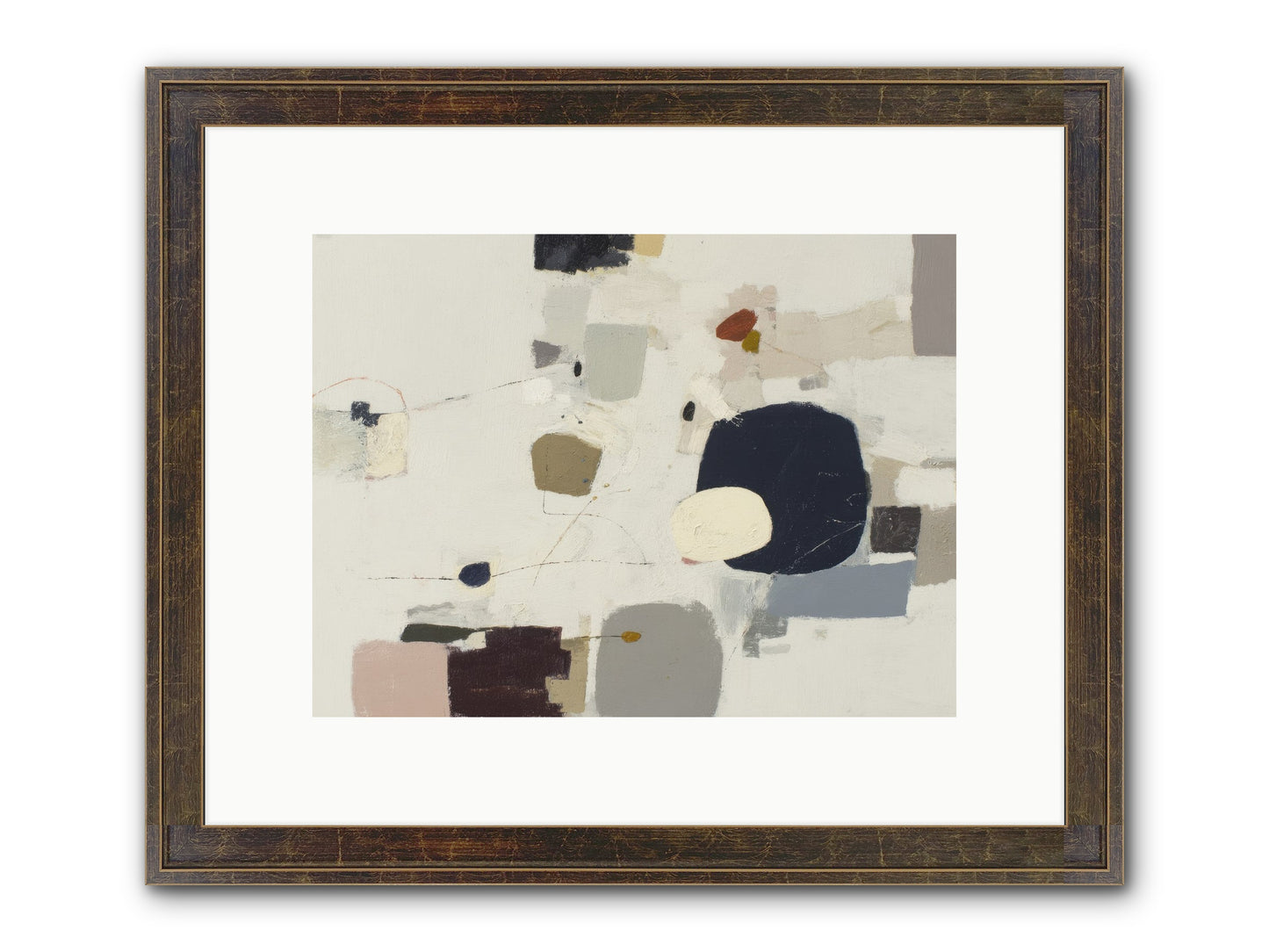Awakened Sentiments Framed Print - Slimwoods Black/Gold 12x9