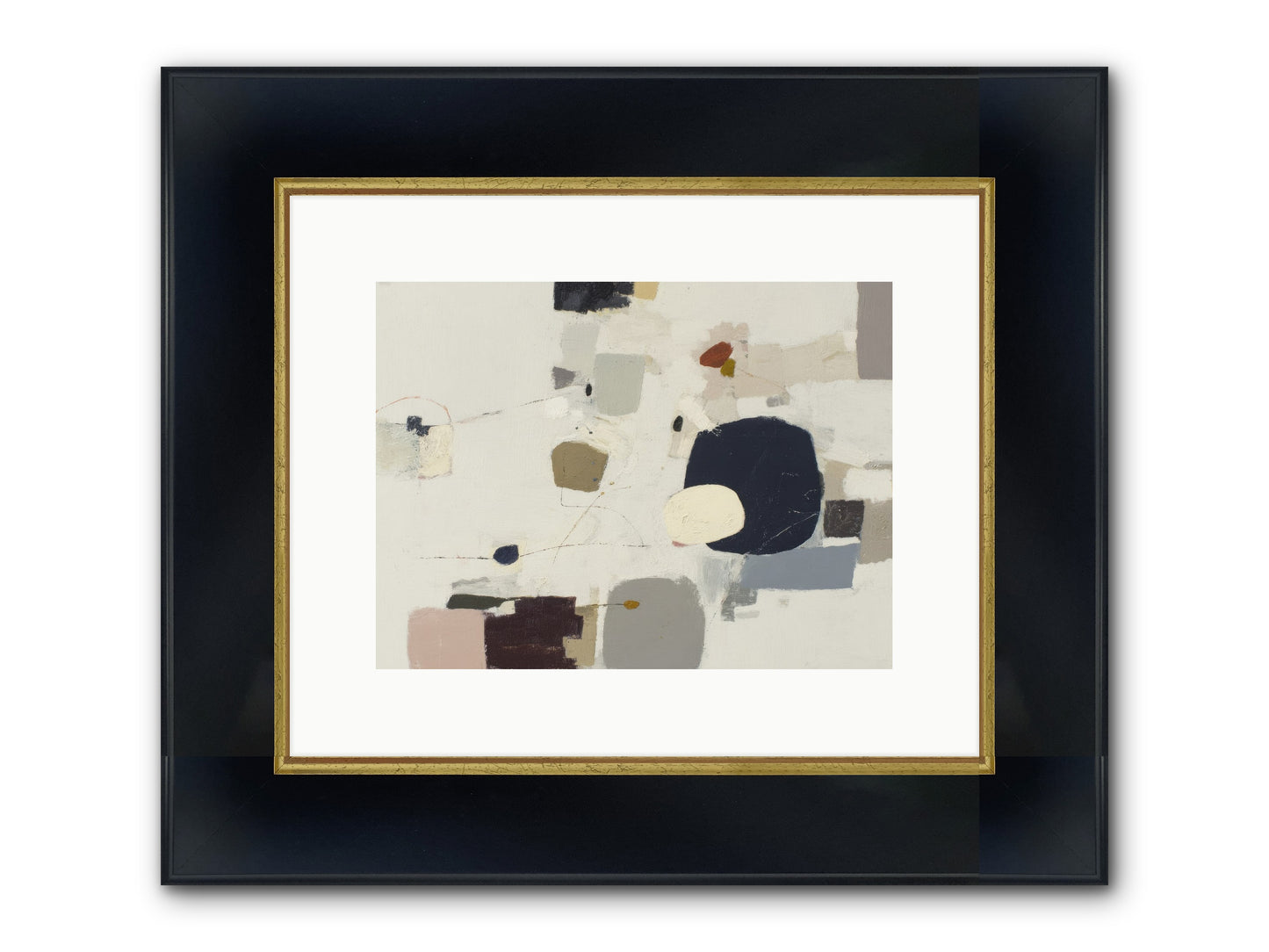 Awakened Sentiments Framed Print - Wide Black w/Gold 12x9