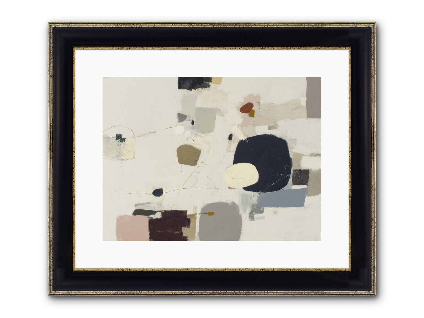 Awakened Sentiments Framed Print - Black & Gold 16x12