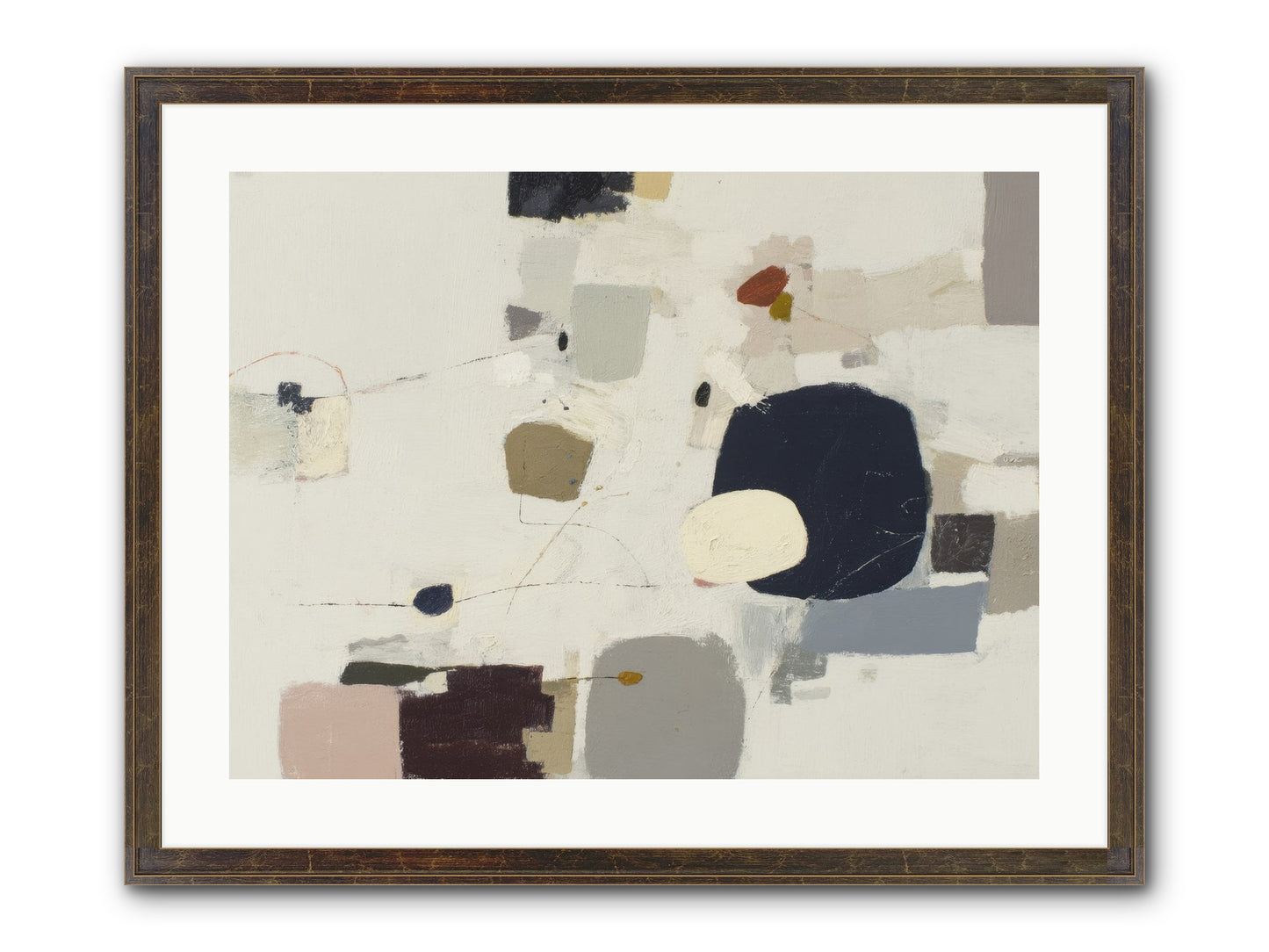 Awakened Sentiments Framed Print - Slimwoods Black/Gold 24x18