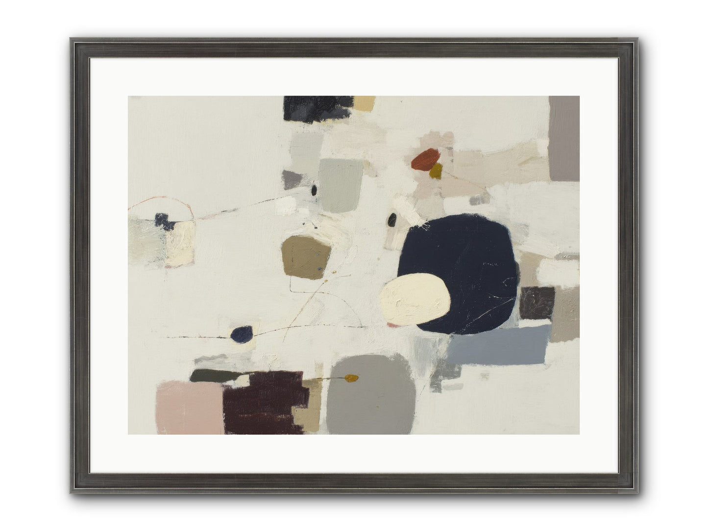 Awakened Sentiments Framed Print - Slimwoods Black/Silver 24x18