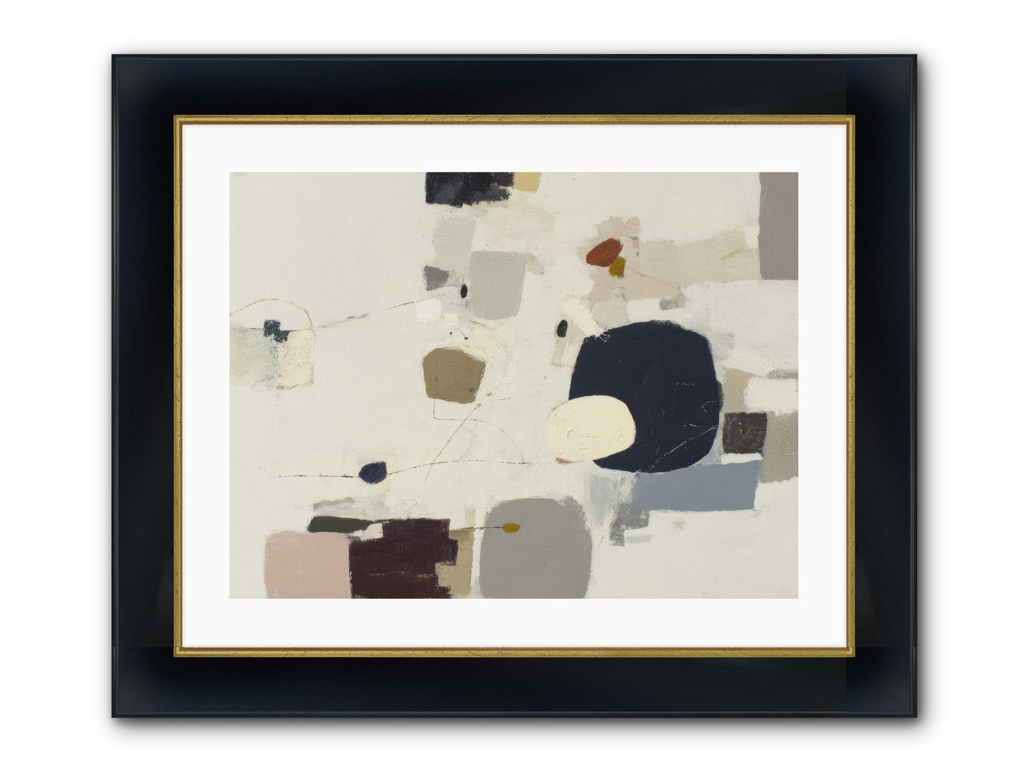 Awakened Sentiments Framed Print - Wide Black w/Gold 24x18