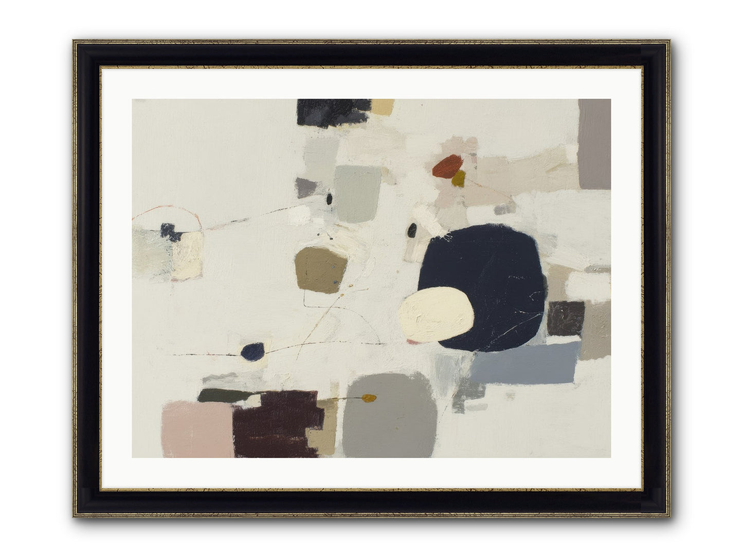 Awakened Sentiments Framed Print - Black & Gold 32x24
