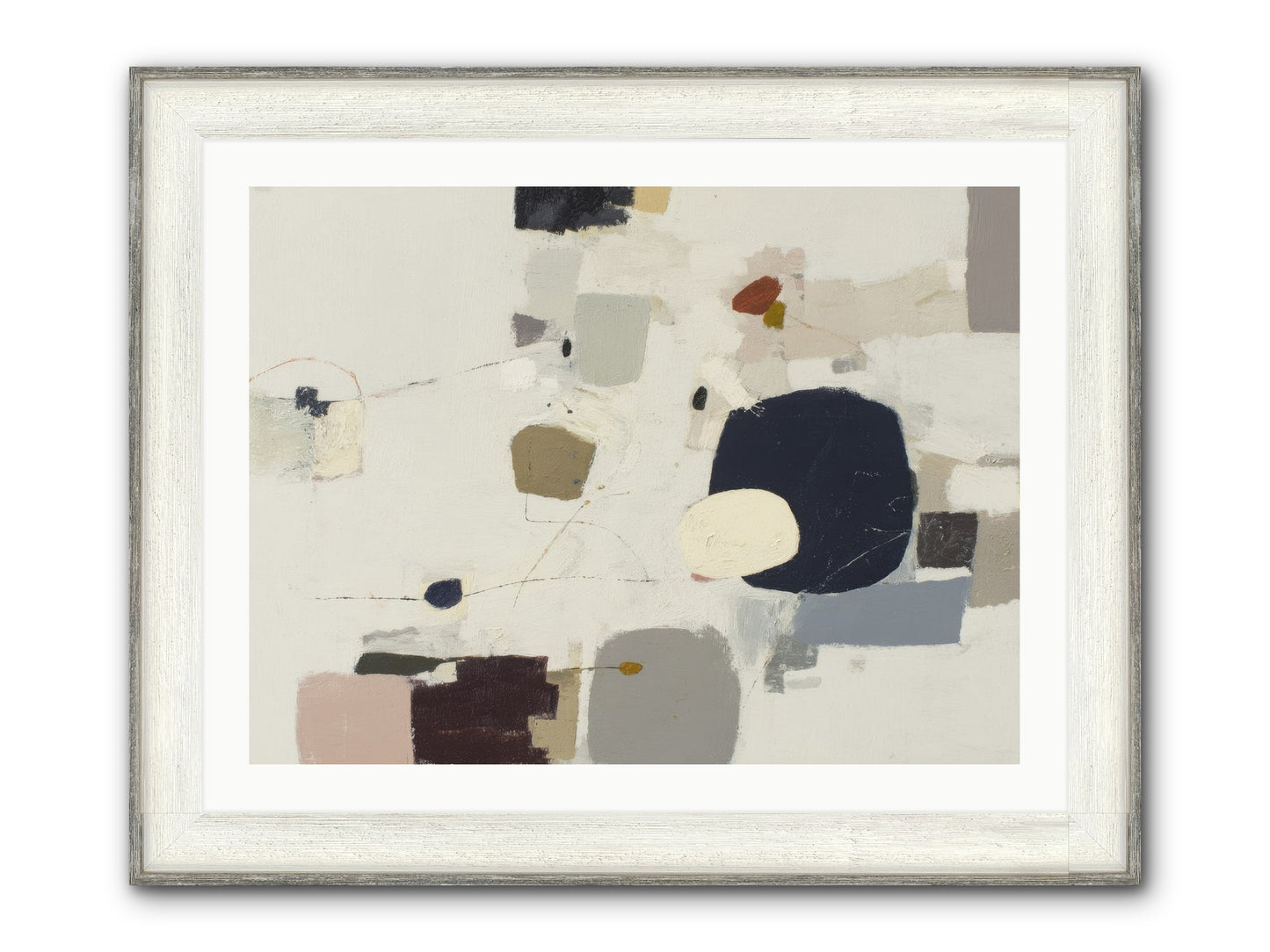 Awakened Sentiments Framed Print - Driftwood White 32x24