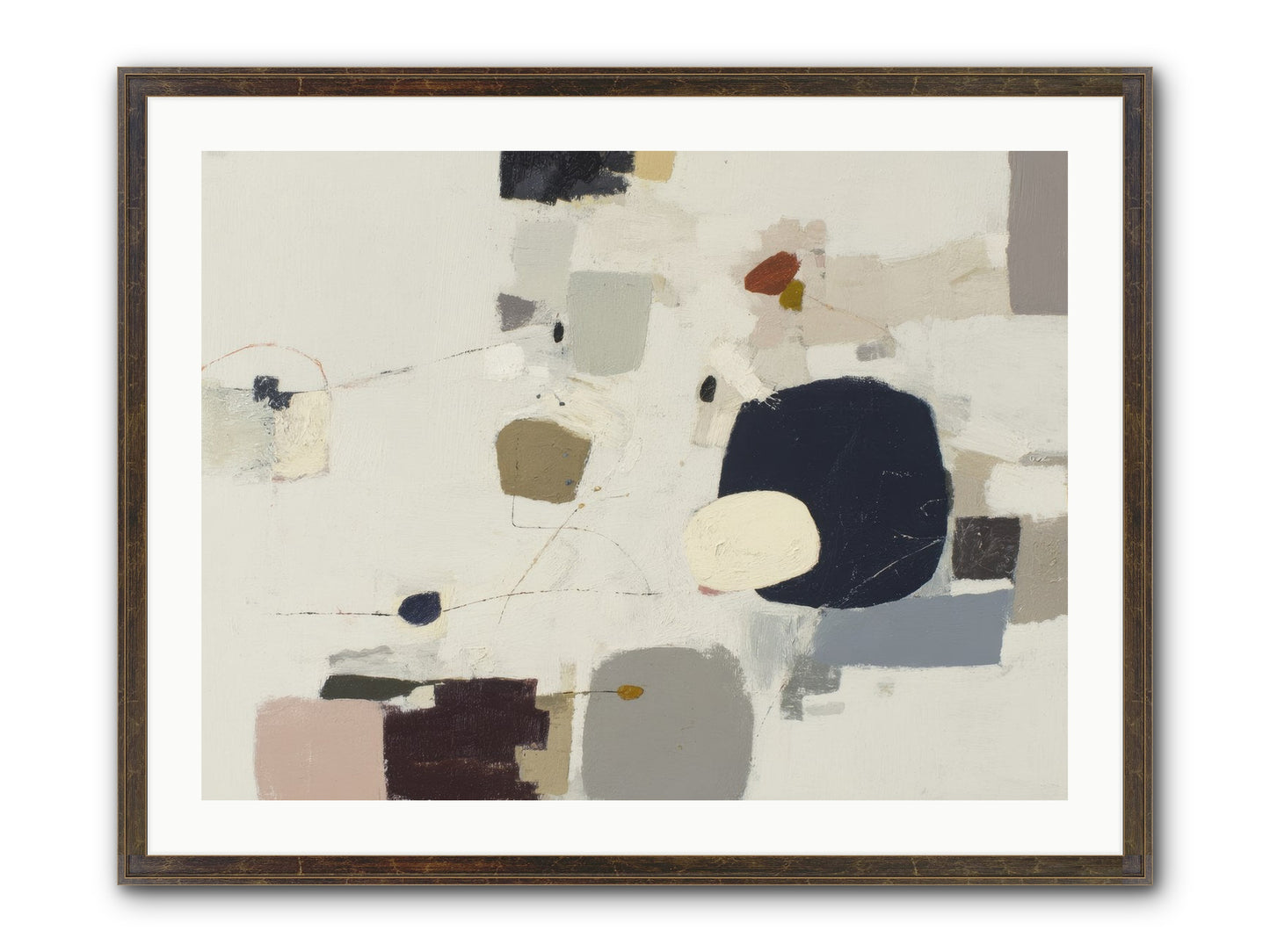 Awakened Sentiments Framed Print - Slimwoods Black/Gold 32x24