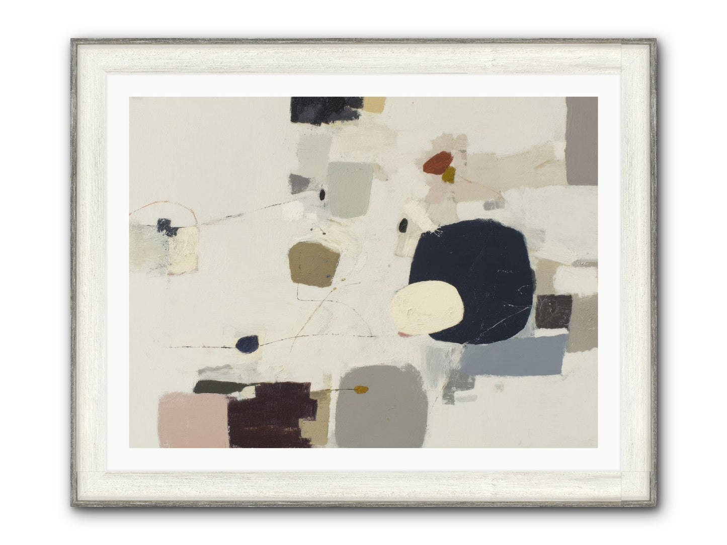 Awakened Sentiments Framed Print - Driftwood White 40x30
