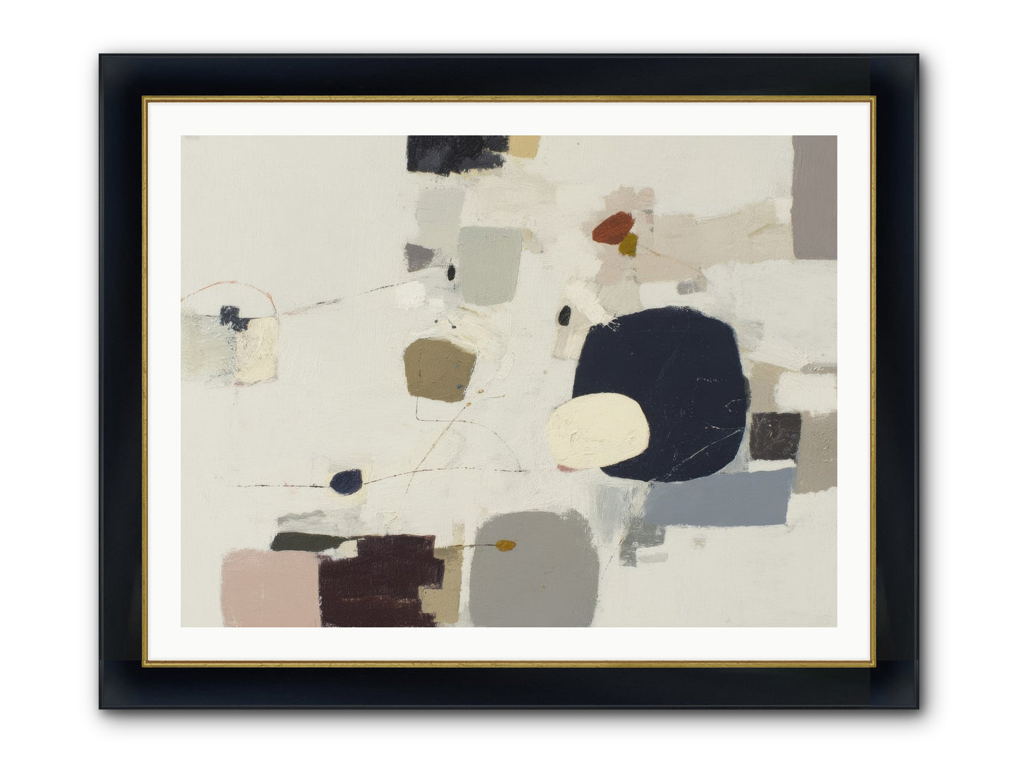 Awakened Sentiments Framed Print - Wide Black w/Gold 40x30