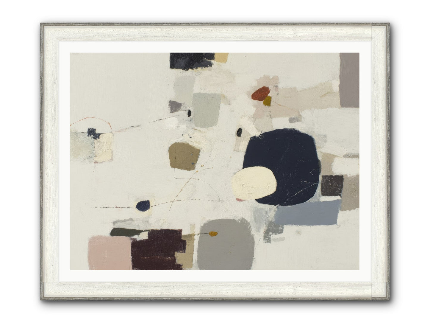 Awakened Sentiments Framed Print - Driftwood White 48x36