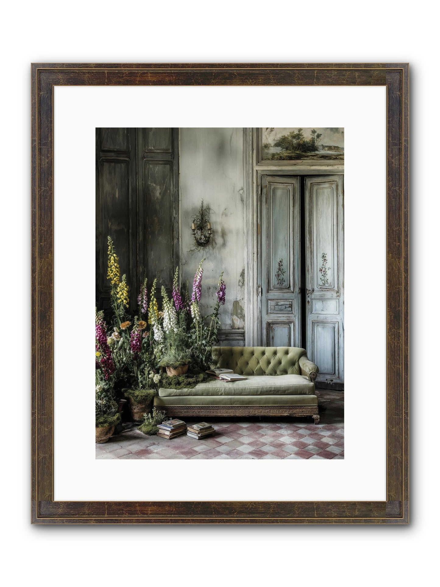 Awakened Framed Print - Slimwoods Black/Gold 12x16