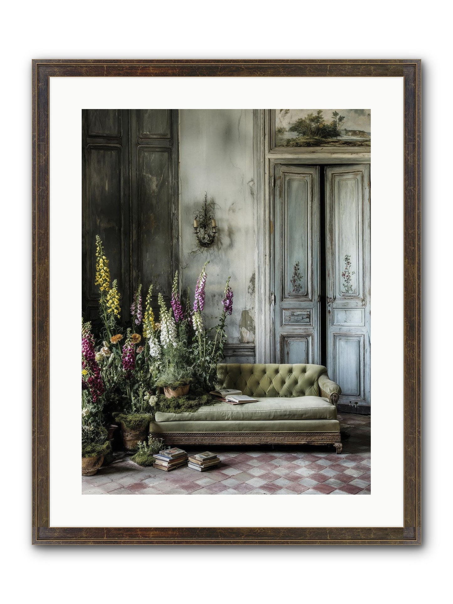 Awakened Framed Print - Slimwoods Black/Gold 18x24