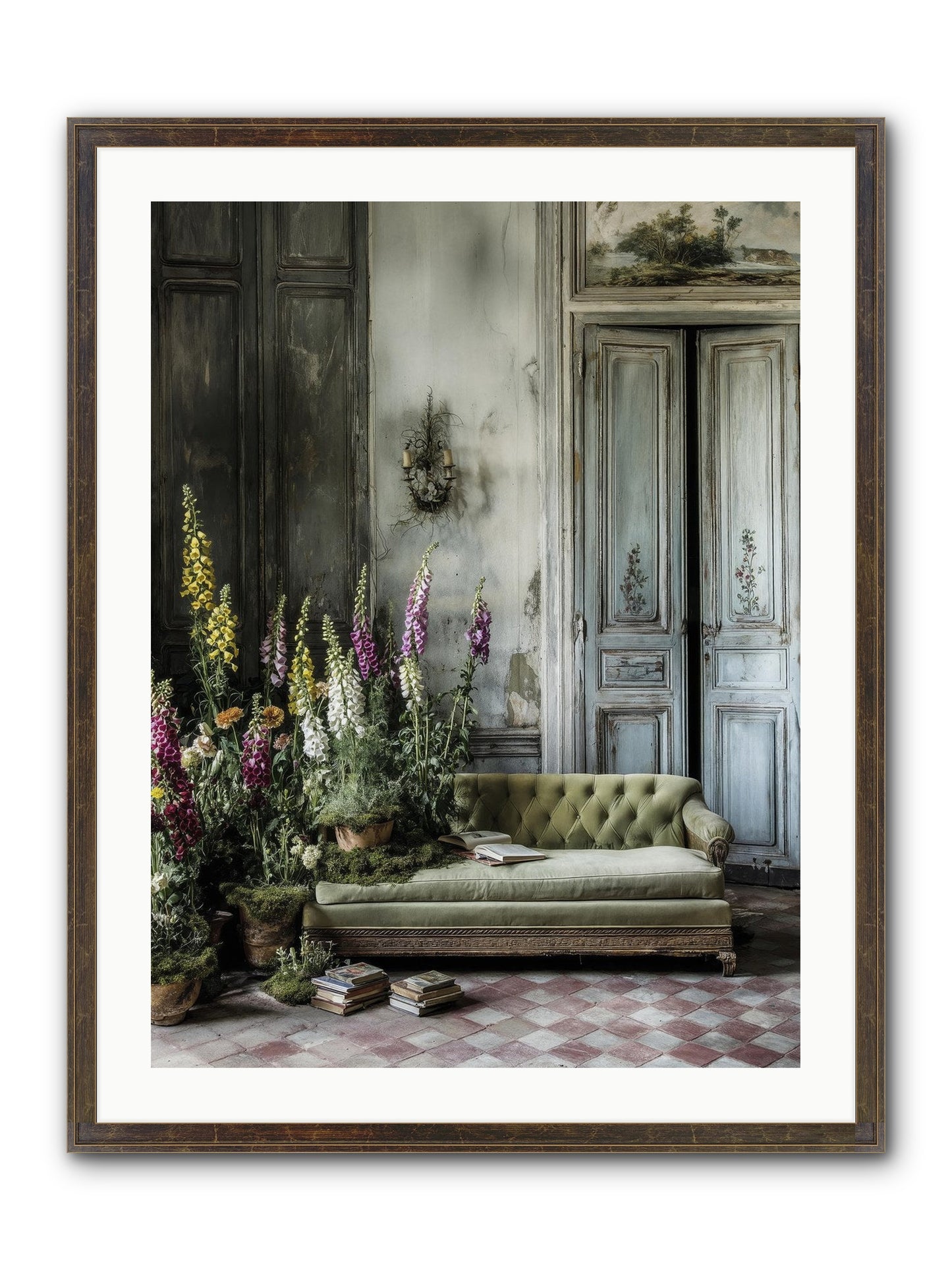 Awakened Framed Print - Slimwoods Black/Gold 24x32