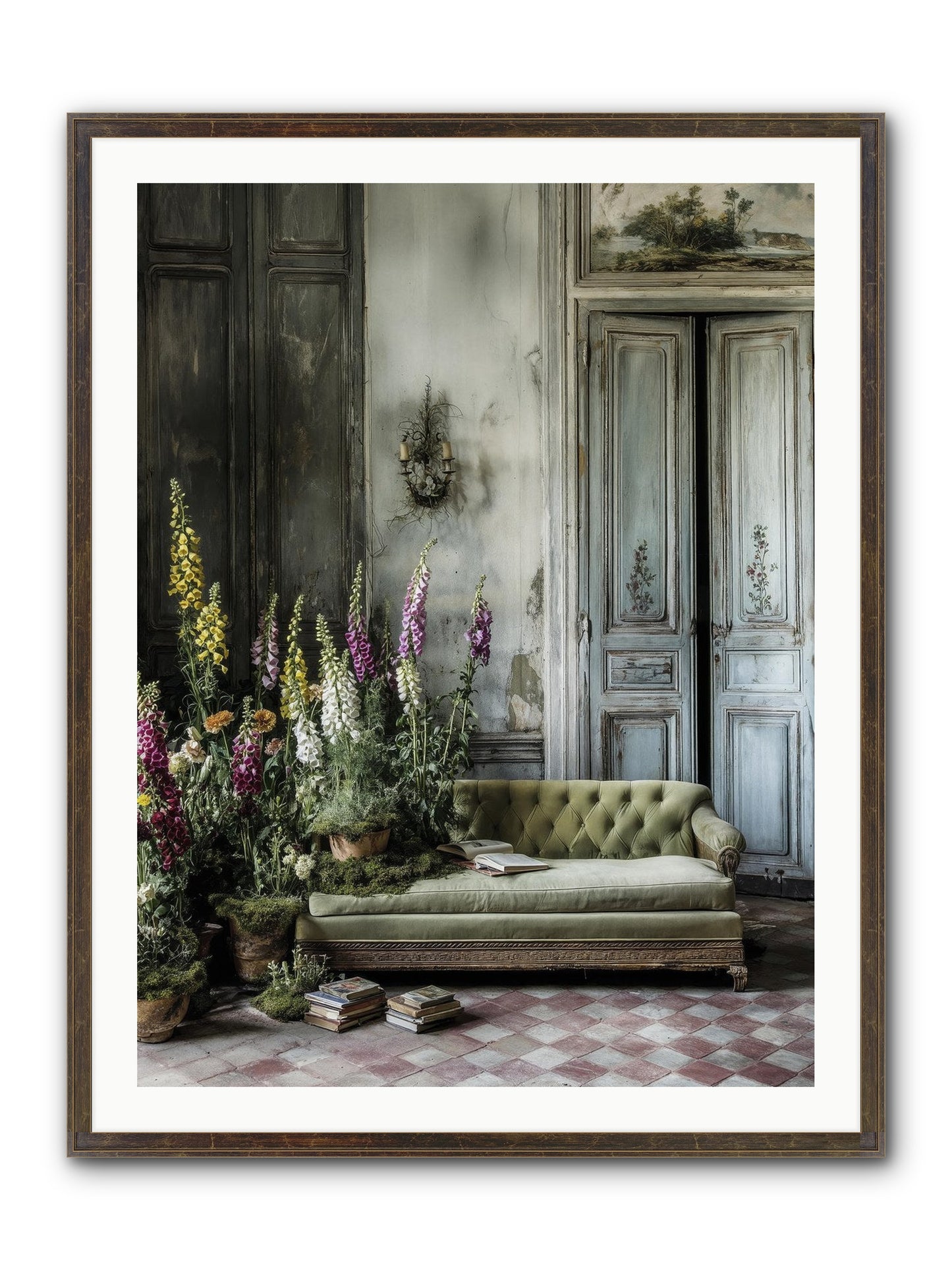 Awakened Framed Print - Slimwoods Black/Gold 30x40