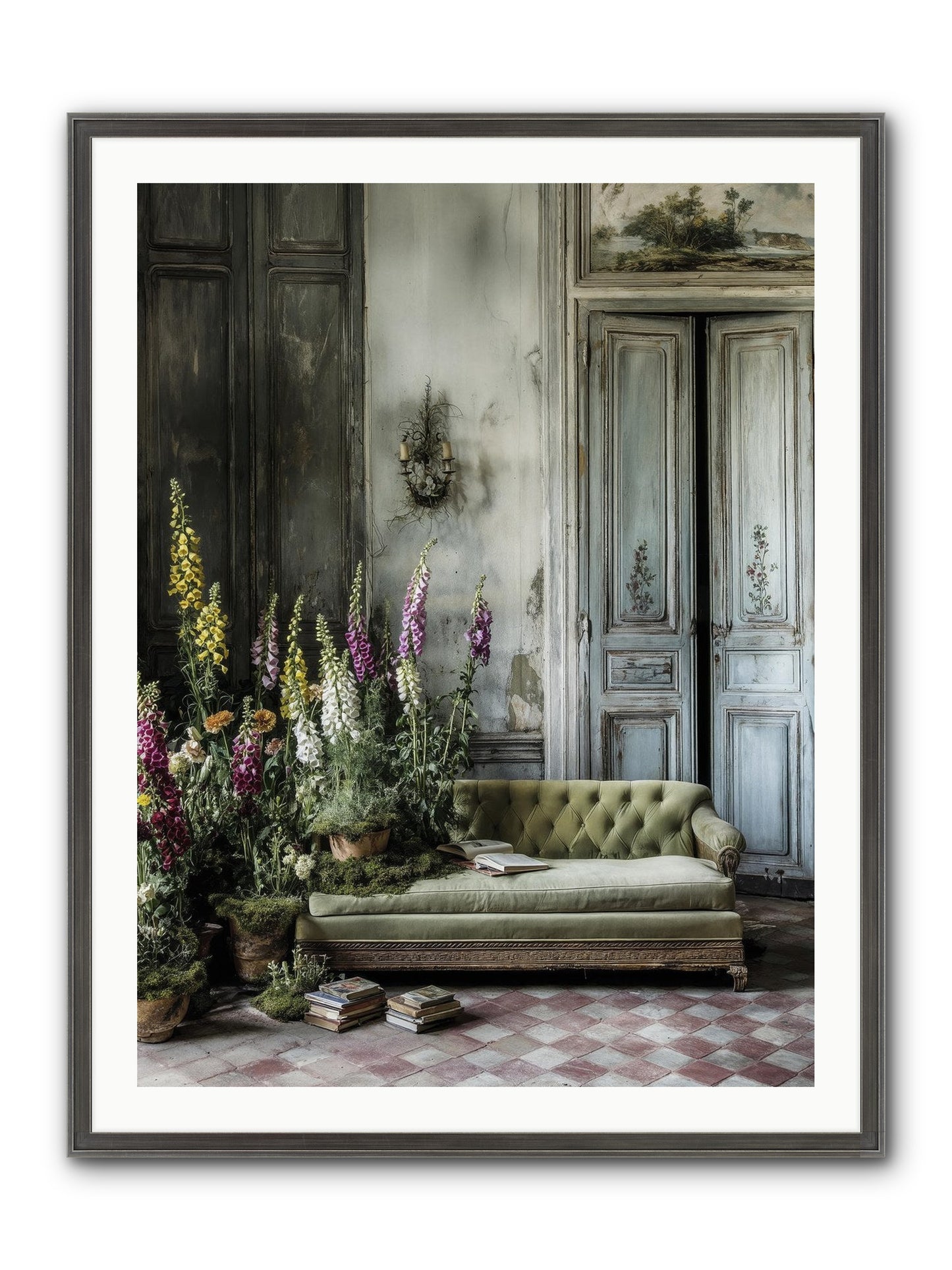 Awakened Framed Print - Slimwoods Black/Silver 30x40