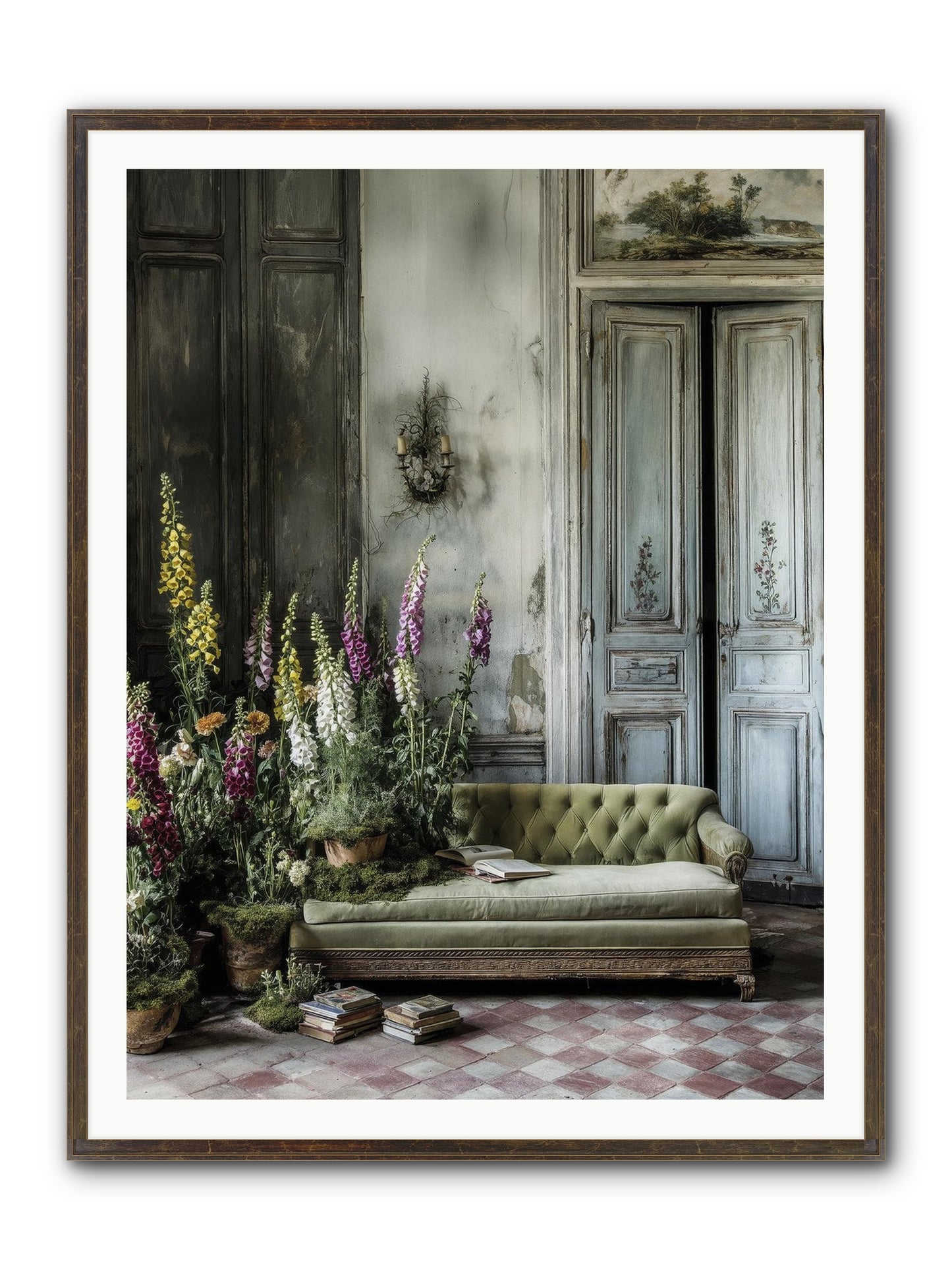 Awakened Framed Print - Slimwoods Black/Gold 36x48