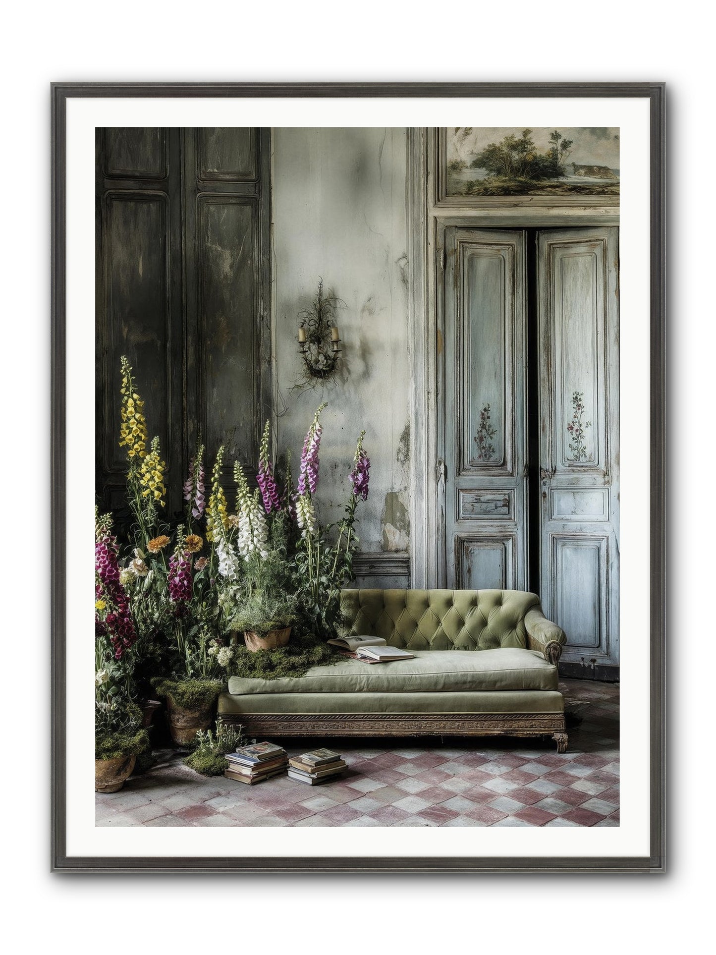 Awakened Framed Print - Slimwoods Black/Silver 36x48