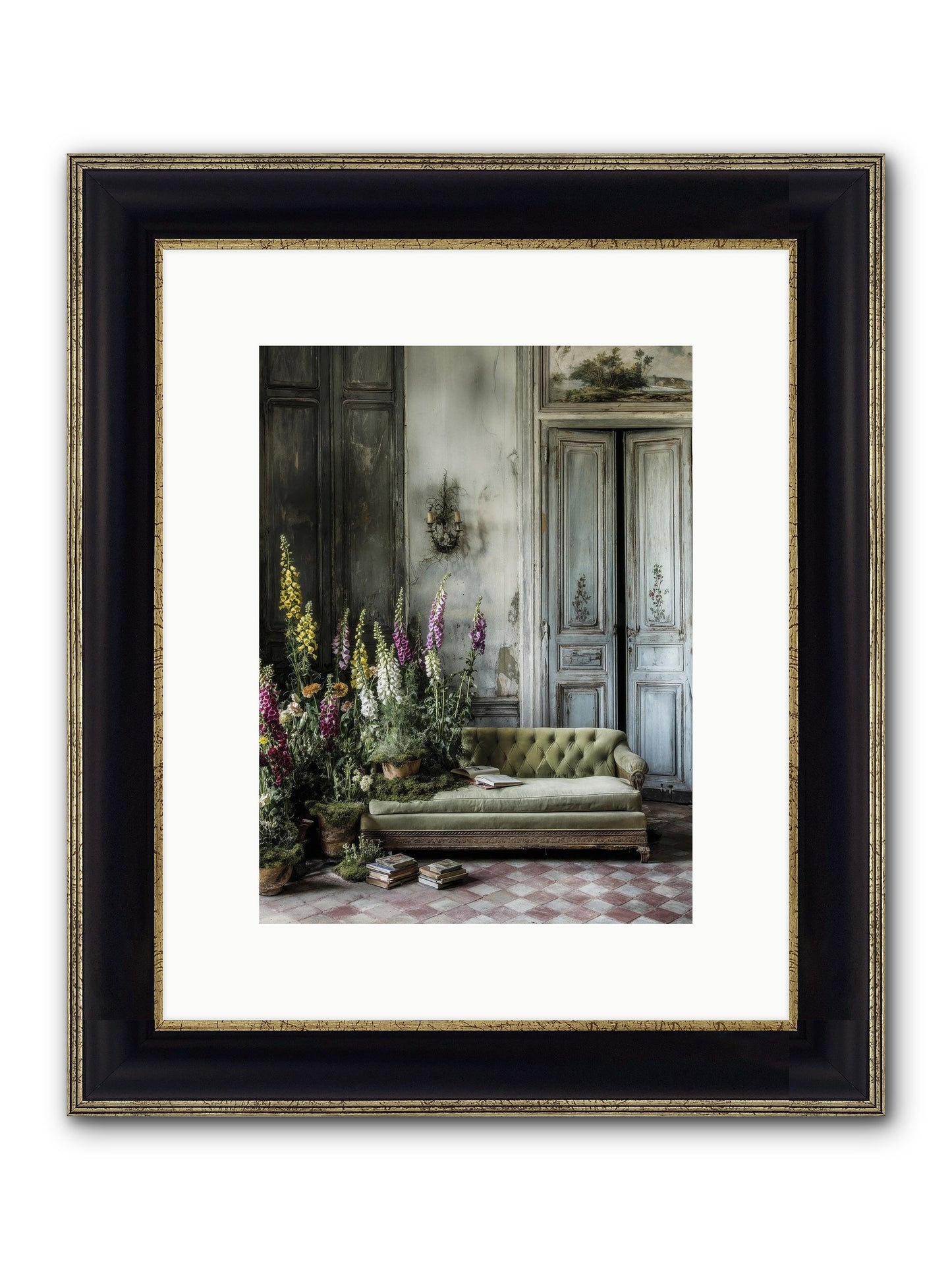 Awakened Framed Print - Black & Gold 9x12