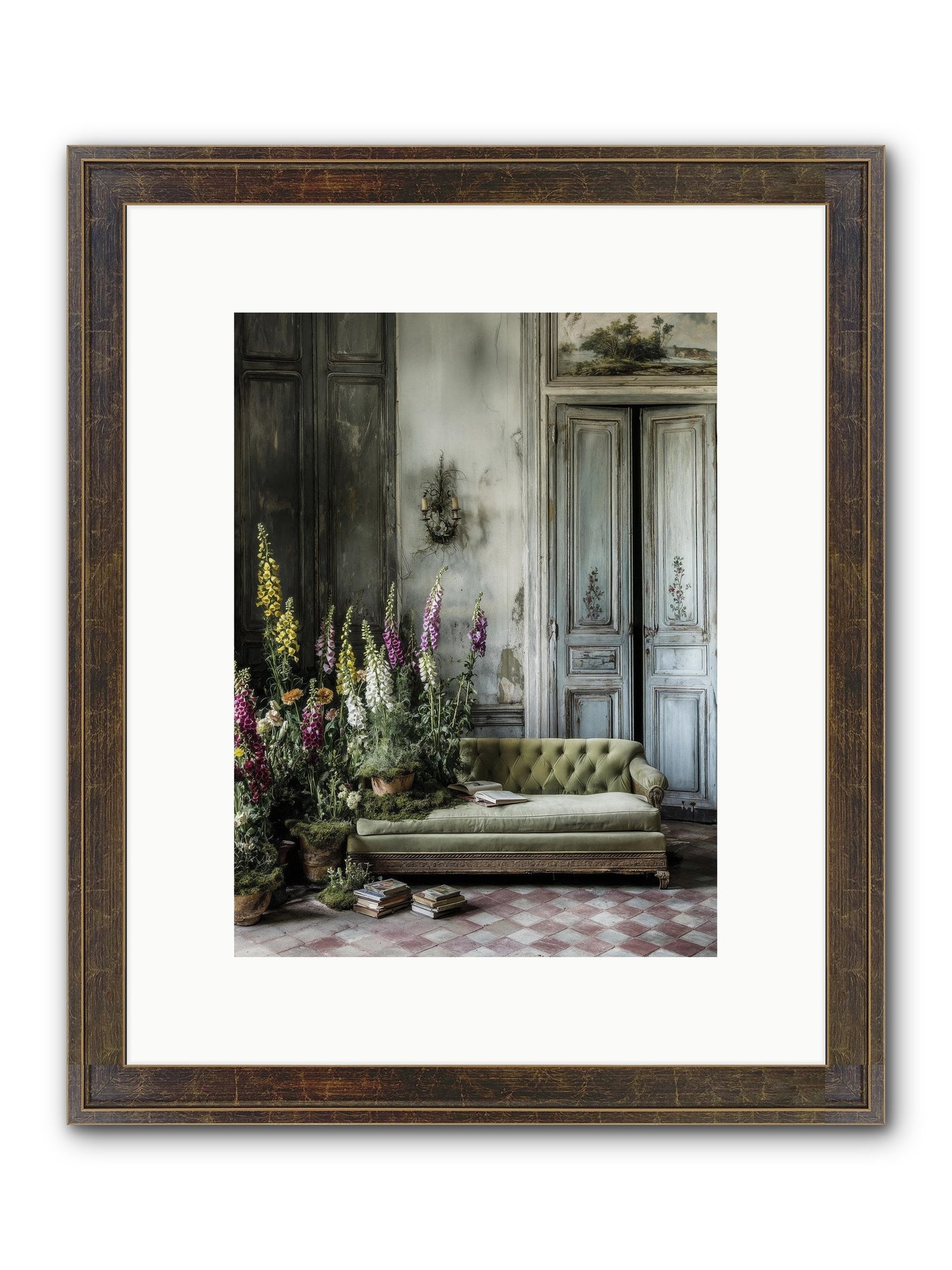 Awakened Framed Print - Slimwoods Black/Gold 9x12