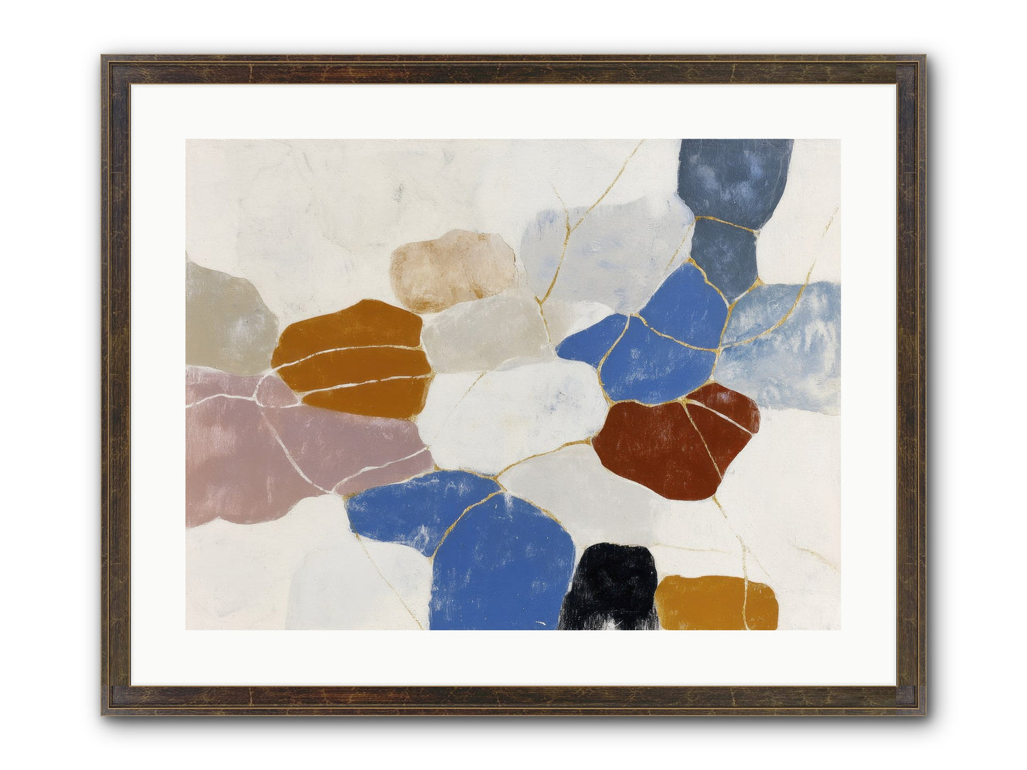 Azure Framed Print - Slimwoods Black/Gold 24x18