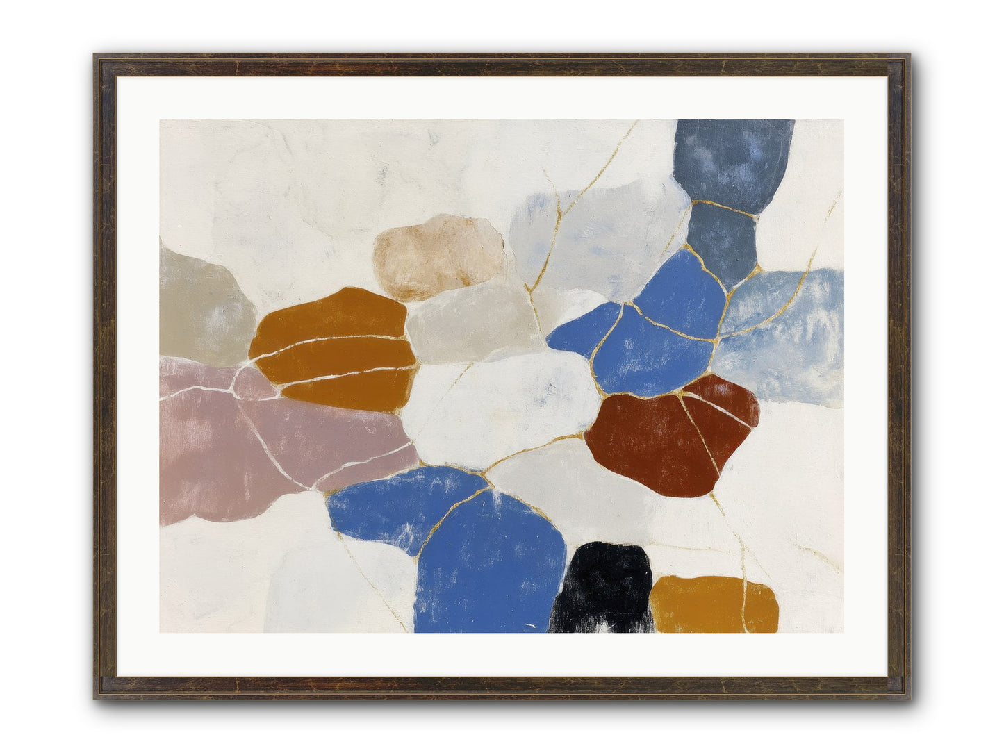 Azure Framed Print - Slimwoods Black/Gold 32x24