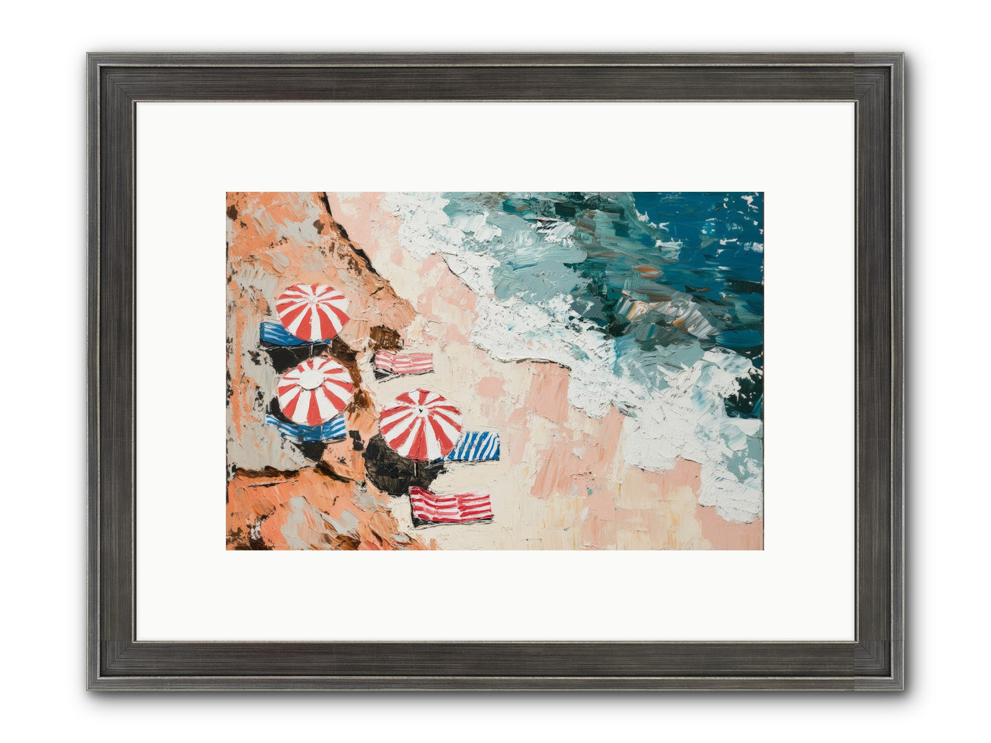 Azure Afternoons Framed Print - Slimwoods Black/Silver 12x8