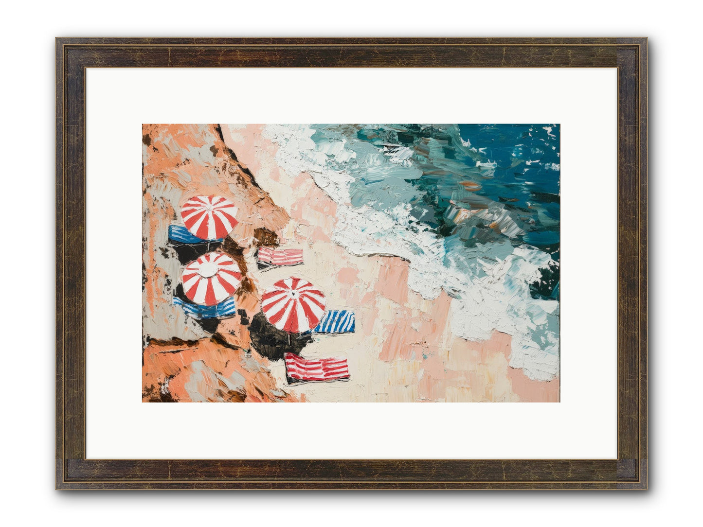 Azure Afternoons Framed Print - Slimwoods Black/Gold 15x10