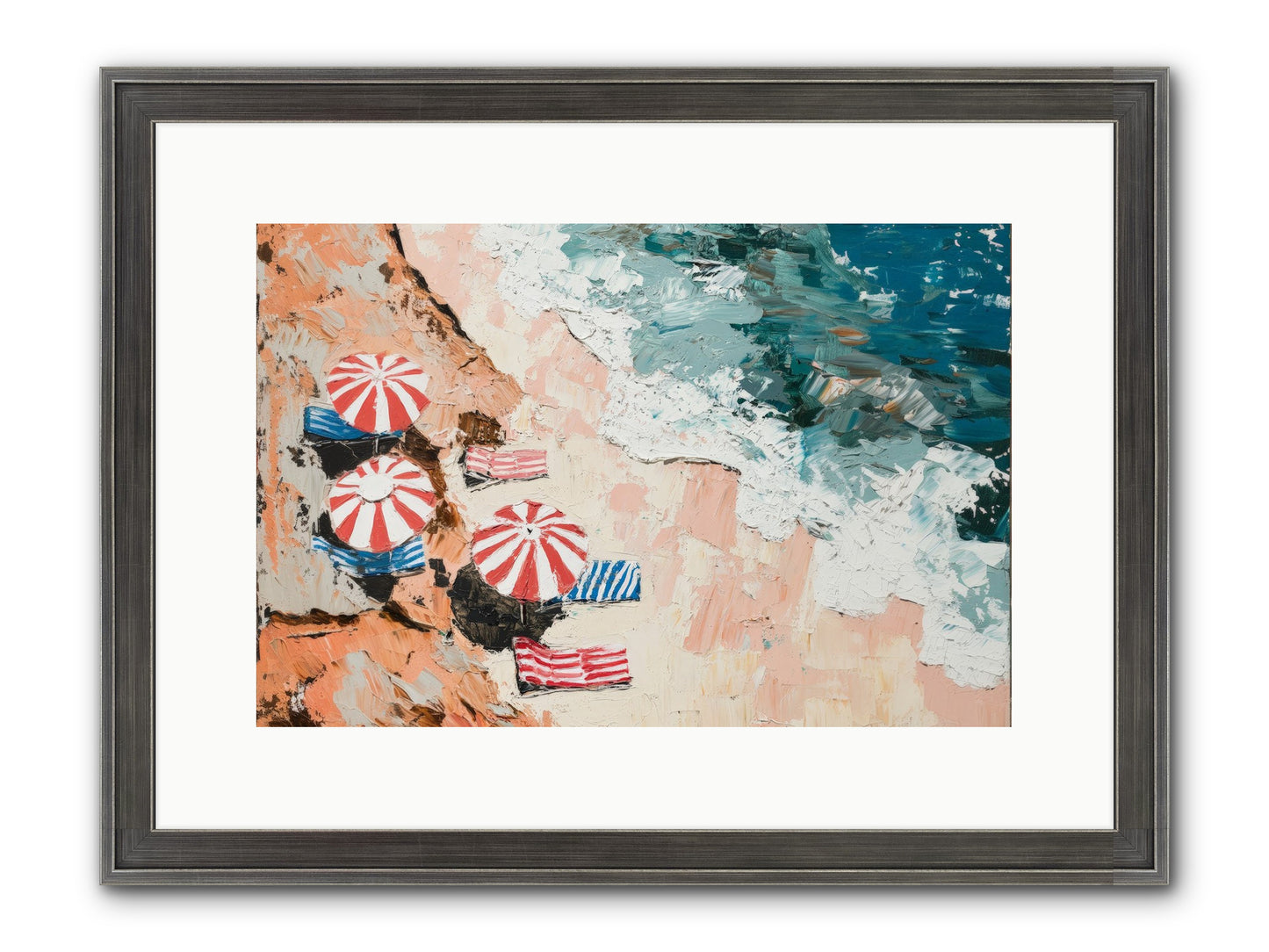 Azure Afternoons Framed Print - Slimwoods Black/Silver 15x10