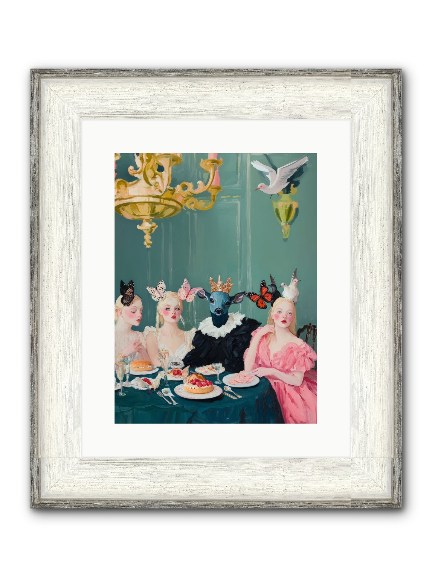 Backstage Charm Framed Print - Driftwood White 12x16