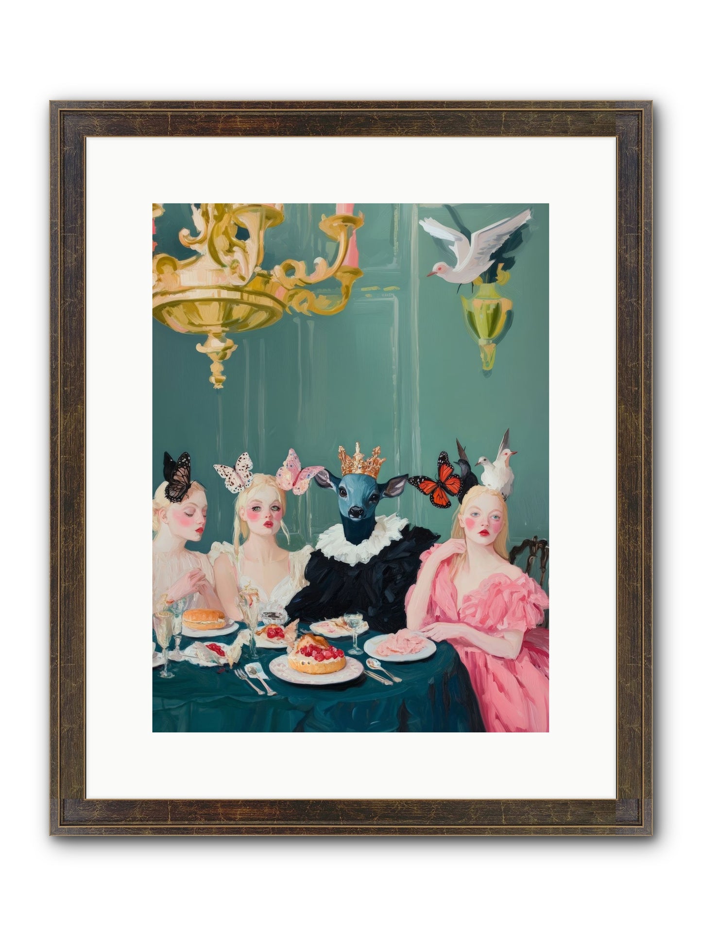 Backstage Charm Framed Print - Slimwoods Black/Gold 12x16