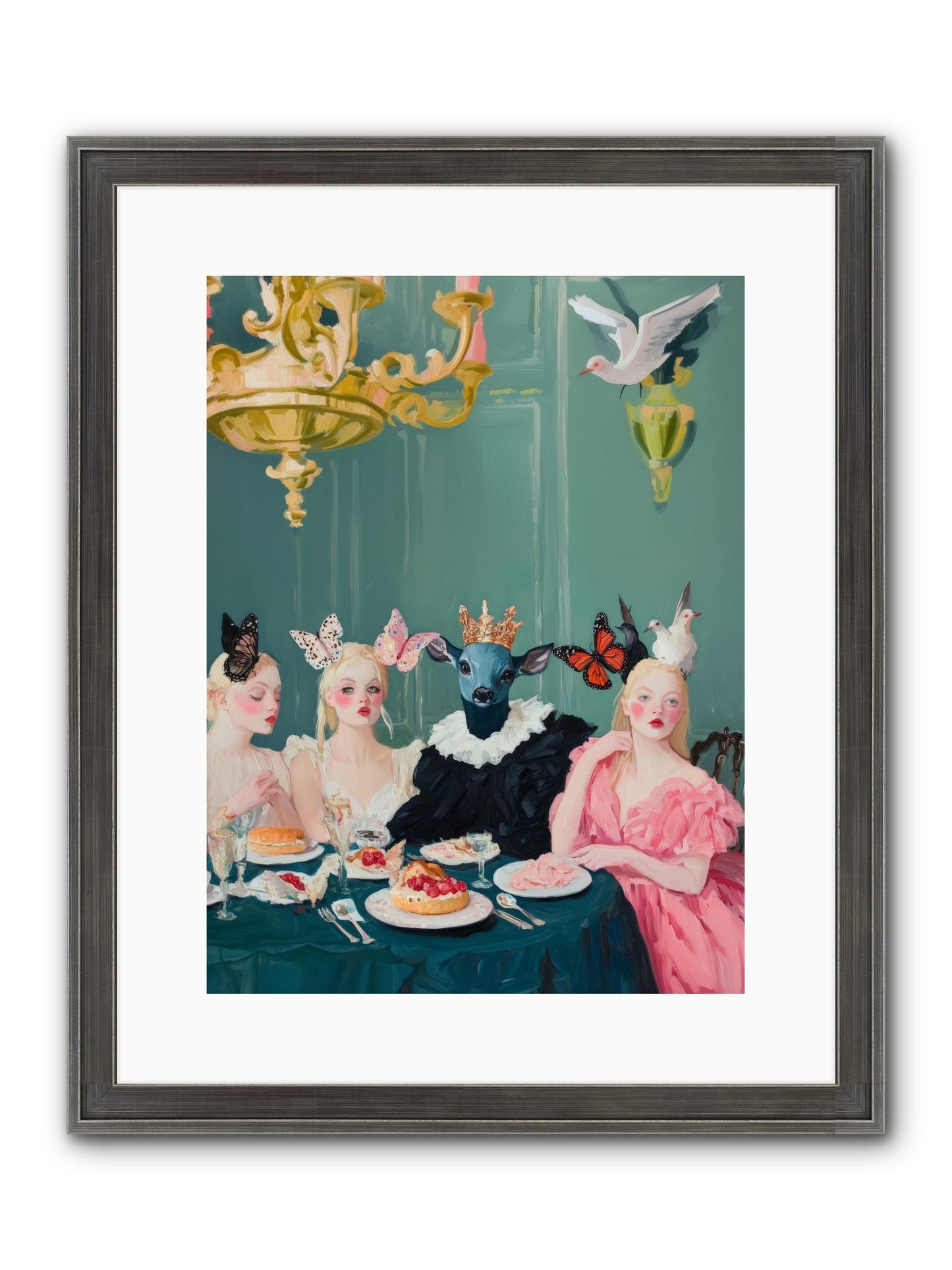 Backstage Charm Framed Print - Slimwoods Black/Silver 12x16