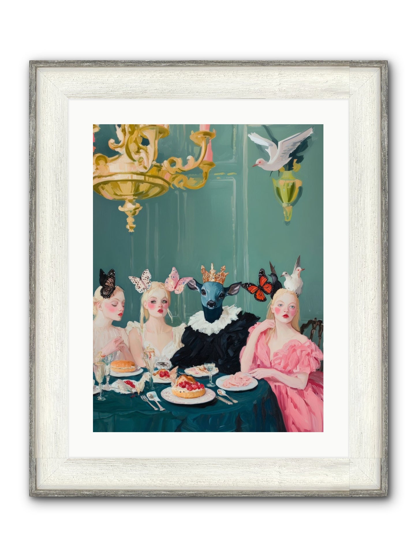 Backstage Charm Framed Print - Driftwood White 18x24