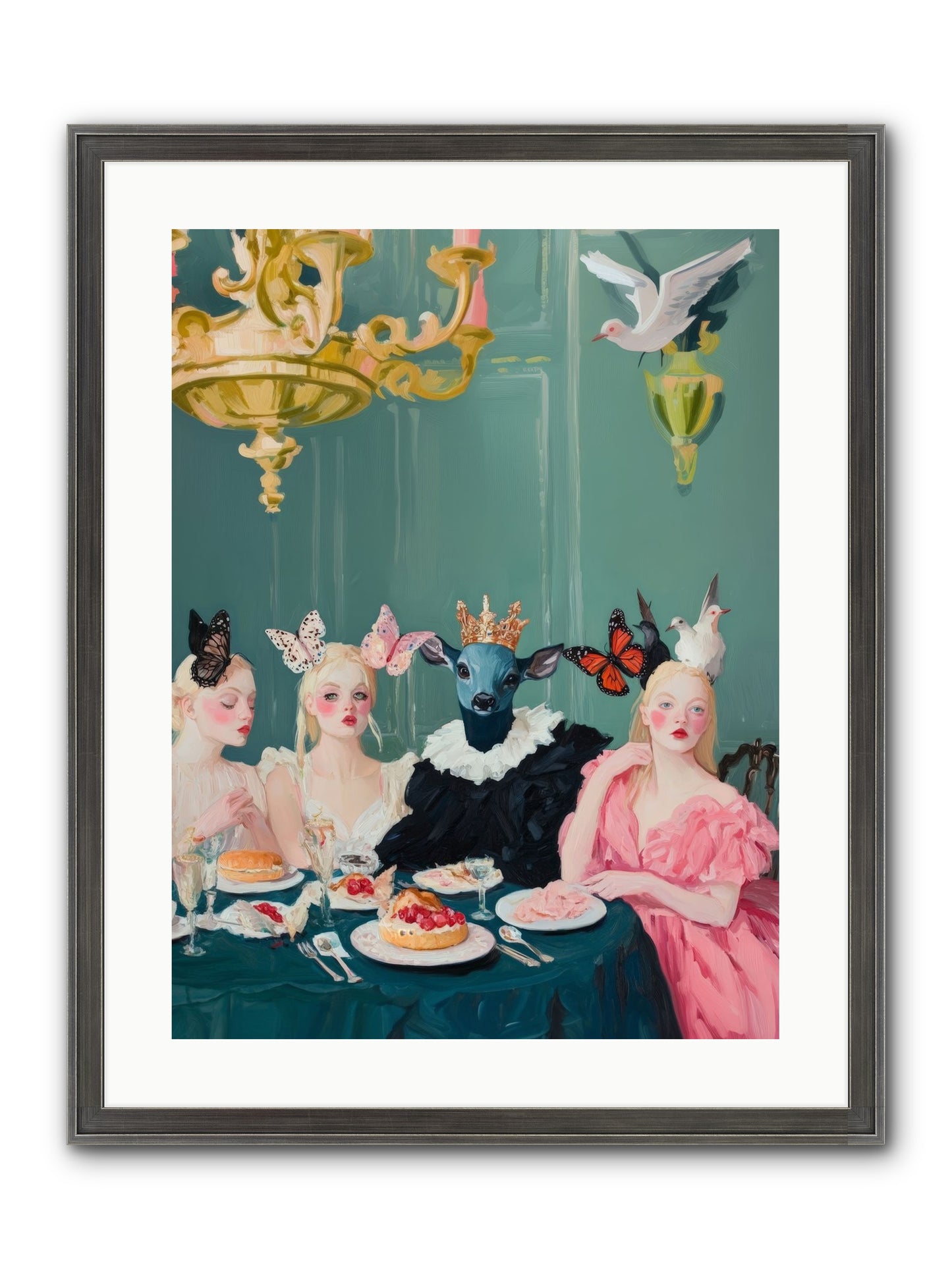 Backstage Charm Framed Print - Slimwoods Black/Silver 18x24