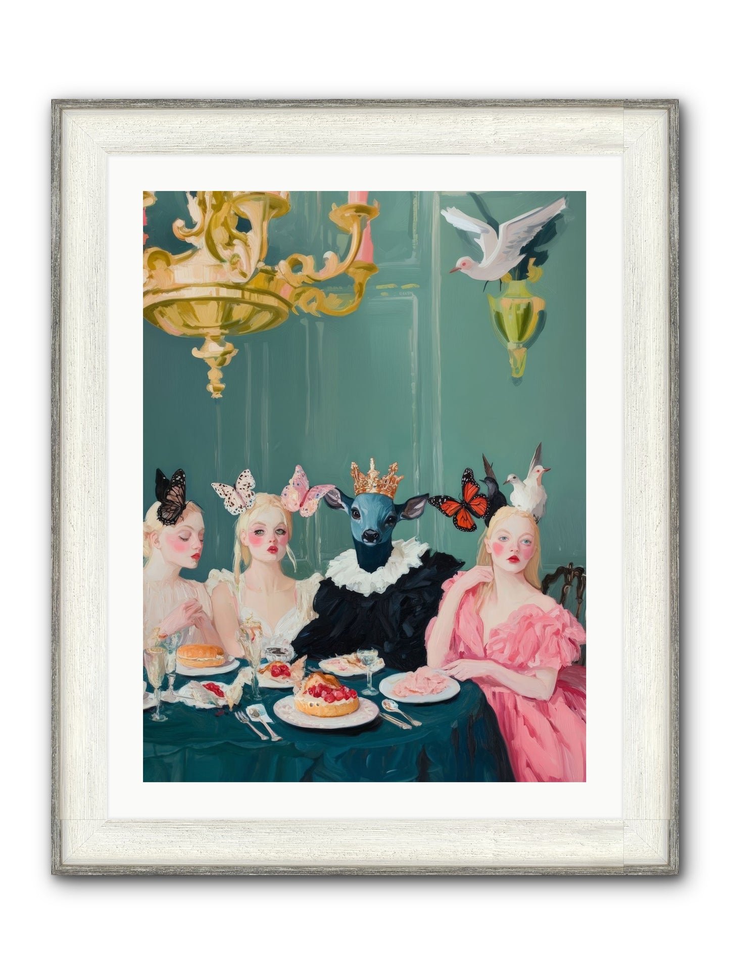 Backstage Charm Framed Print - Driftwood White 24x32