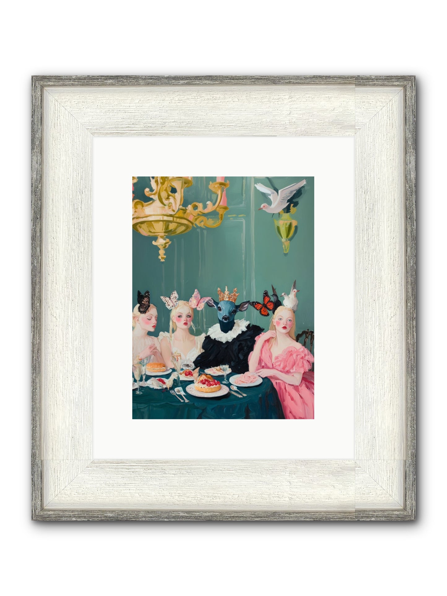 Backstage Charm Framed Print - Driftwood White 9x12