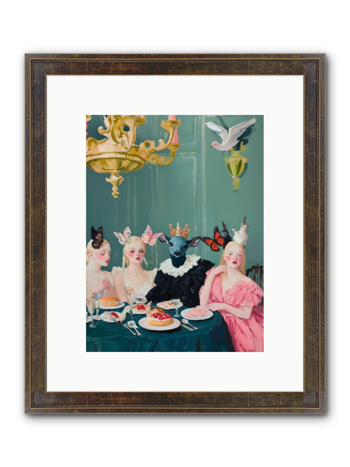 Backstage Charm Framed Print - Slimwoods Black/Gold 9x12