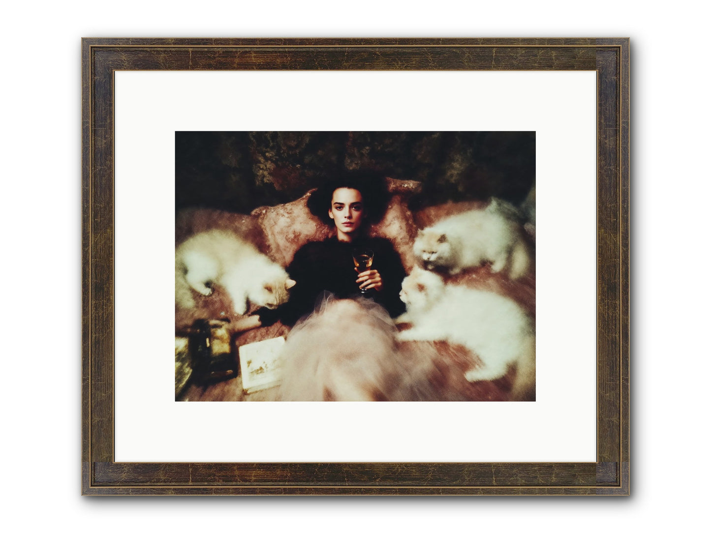 Balance as Religion Framed Print - Slimwoods Black/Gold 12x9