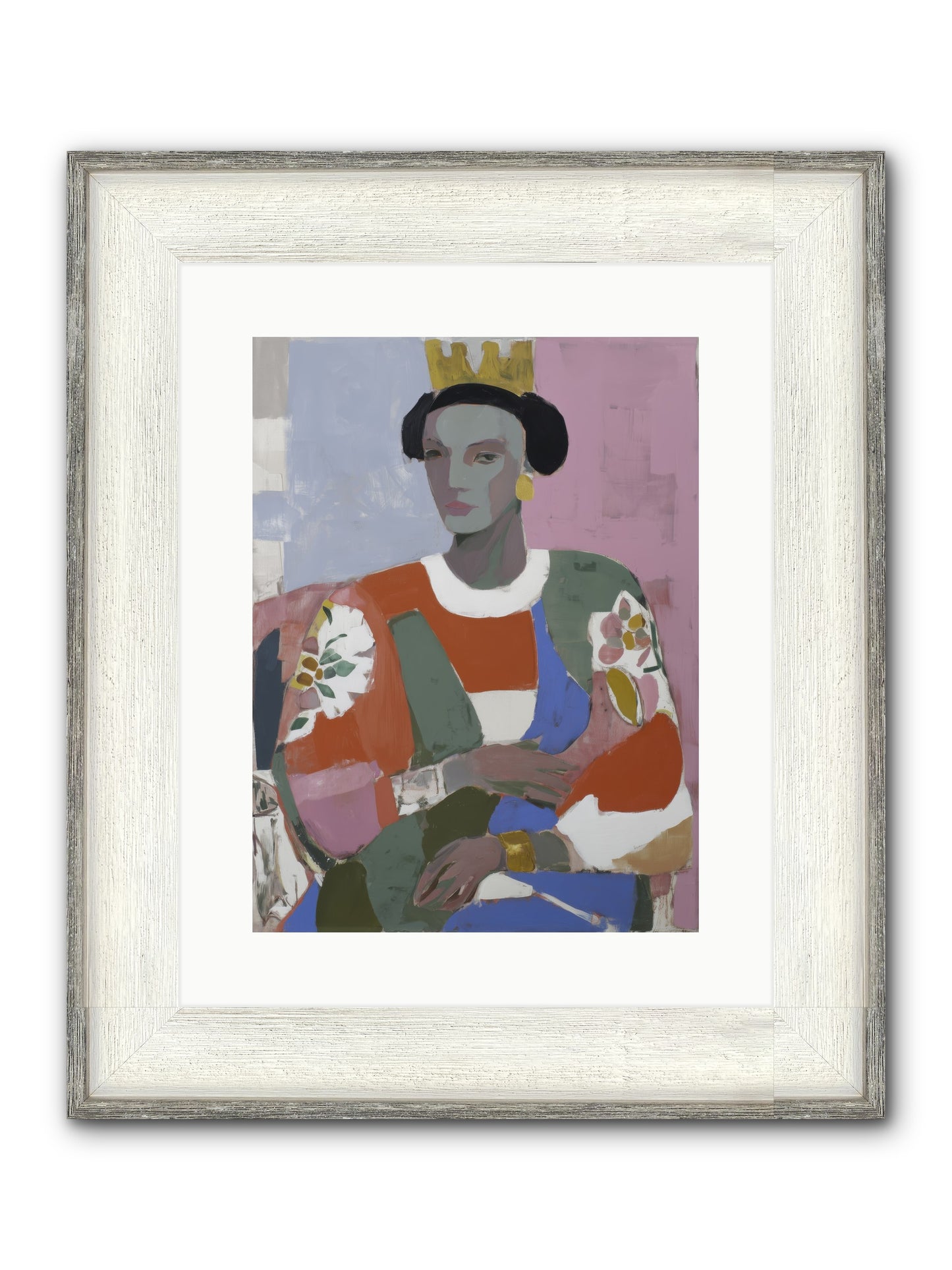 Ballad Framed Print - Driftwood White 12x16
